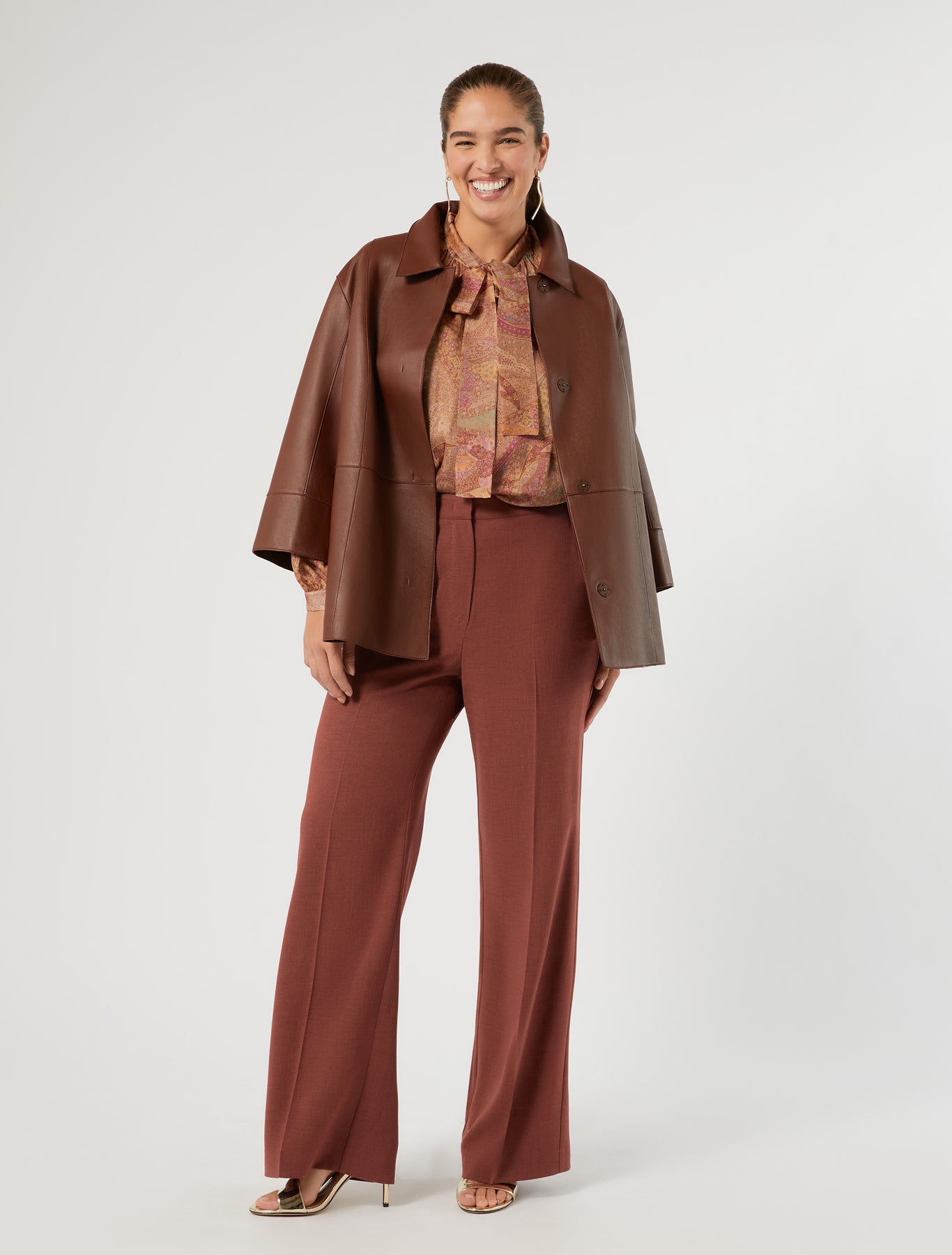 Marina Rinaldi silk chiffon shirt for woman