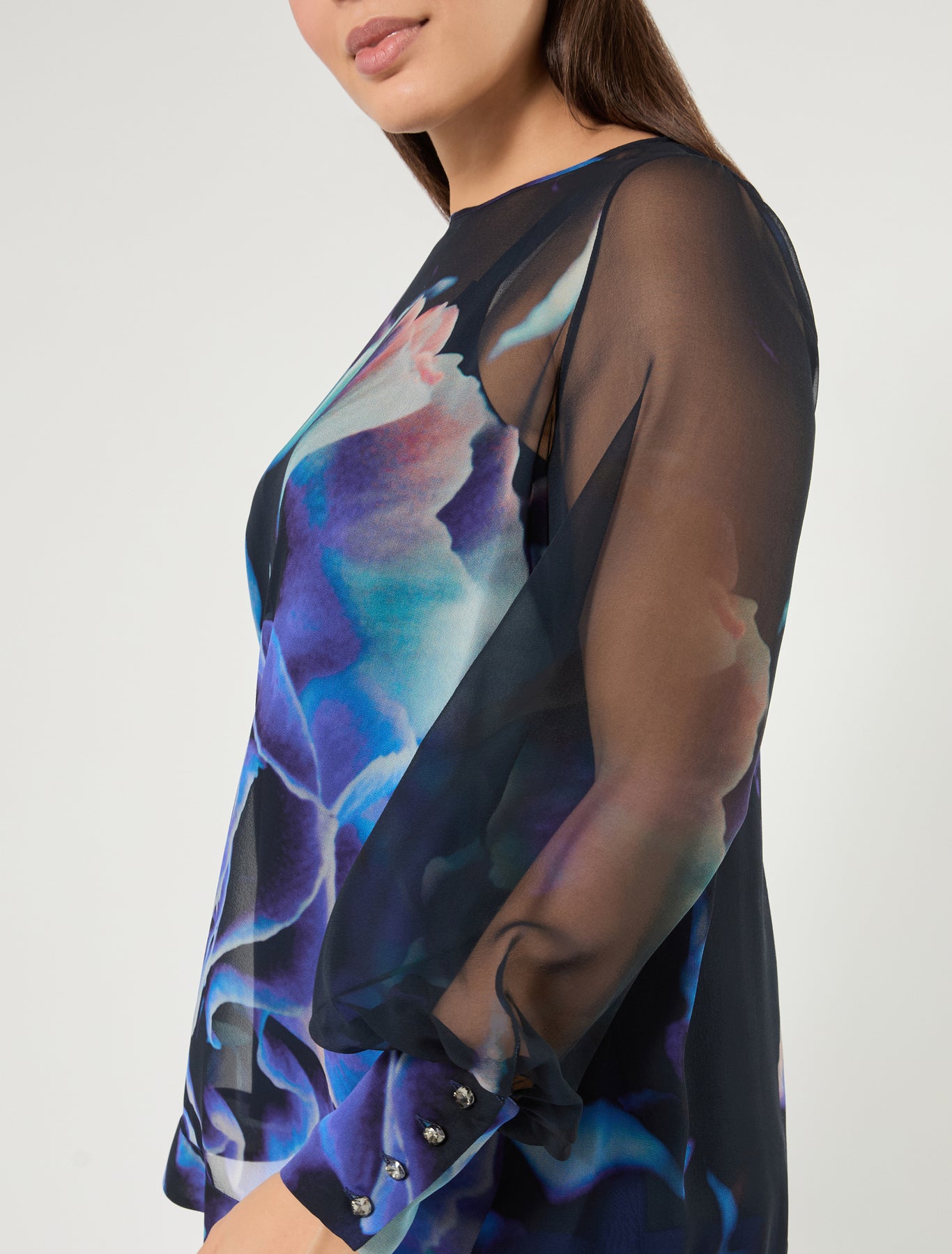Marina Rinaldi pure silk georgette blouse for woman