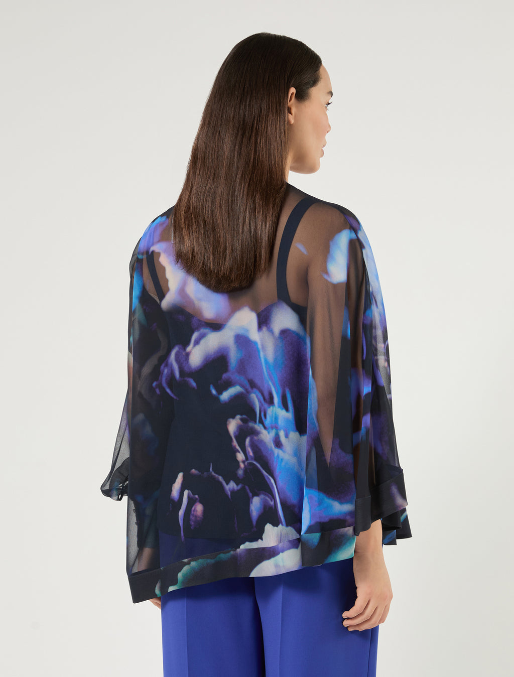Marina Rinaldi pure silk georgette blouse for woman