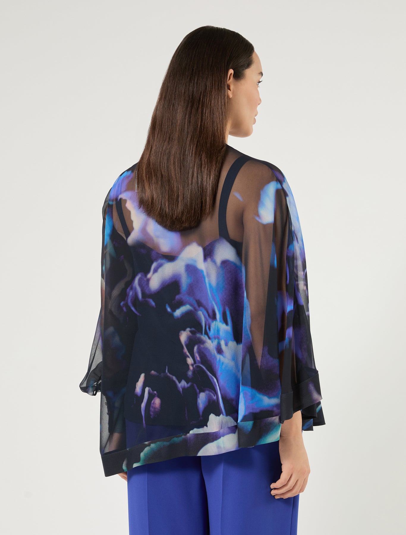 Marina Rinaldi pure silk georgette blouse for woman