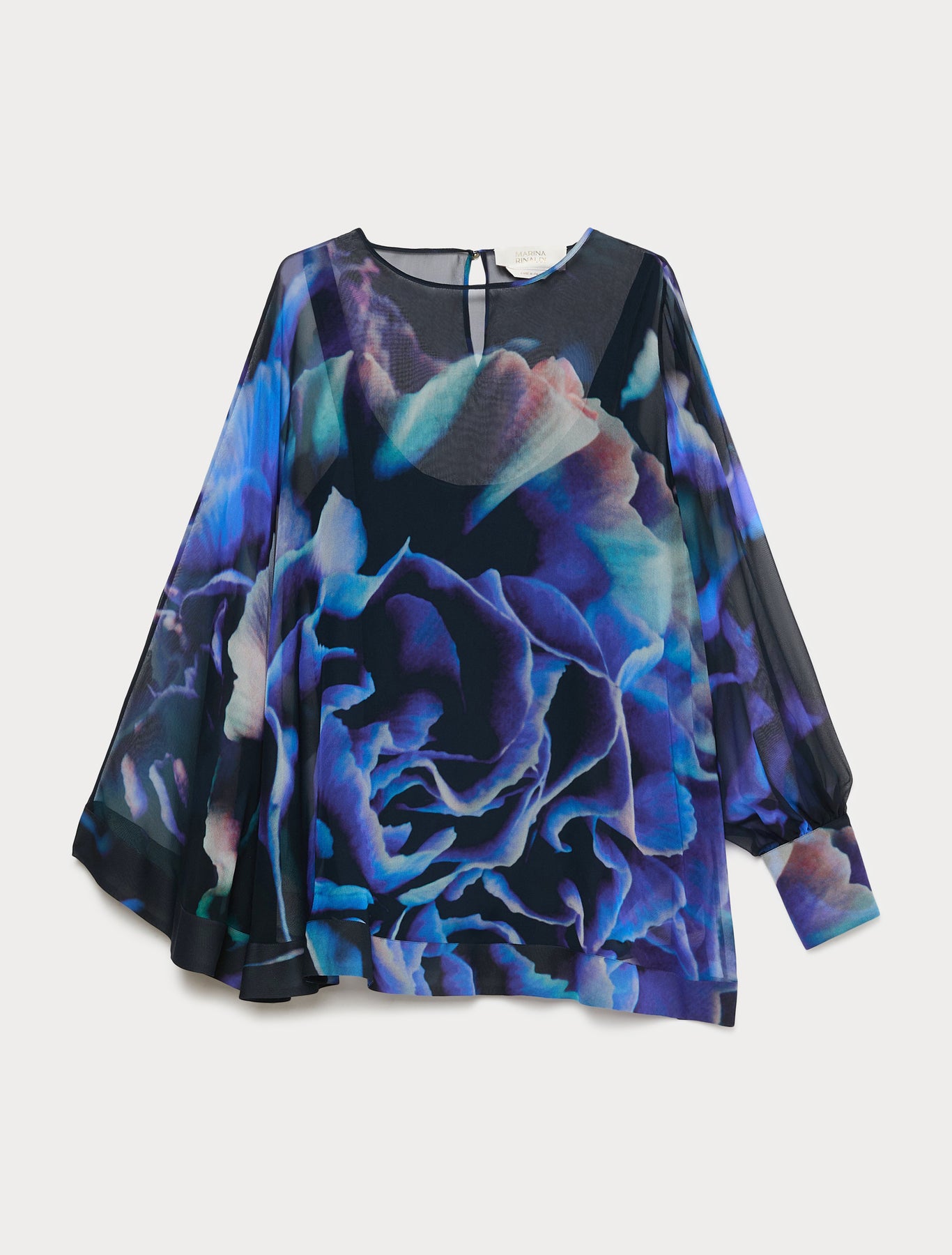 Marina Rinaldi pure silk georgette blouse for woman