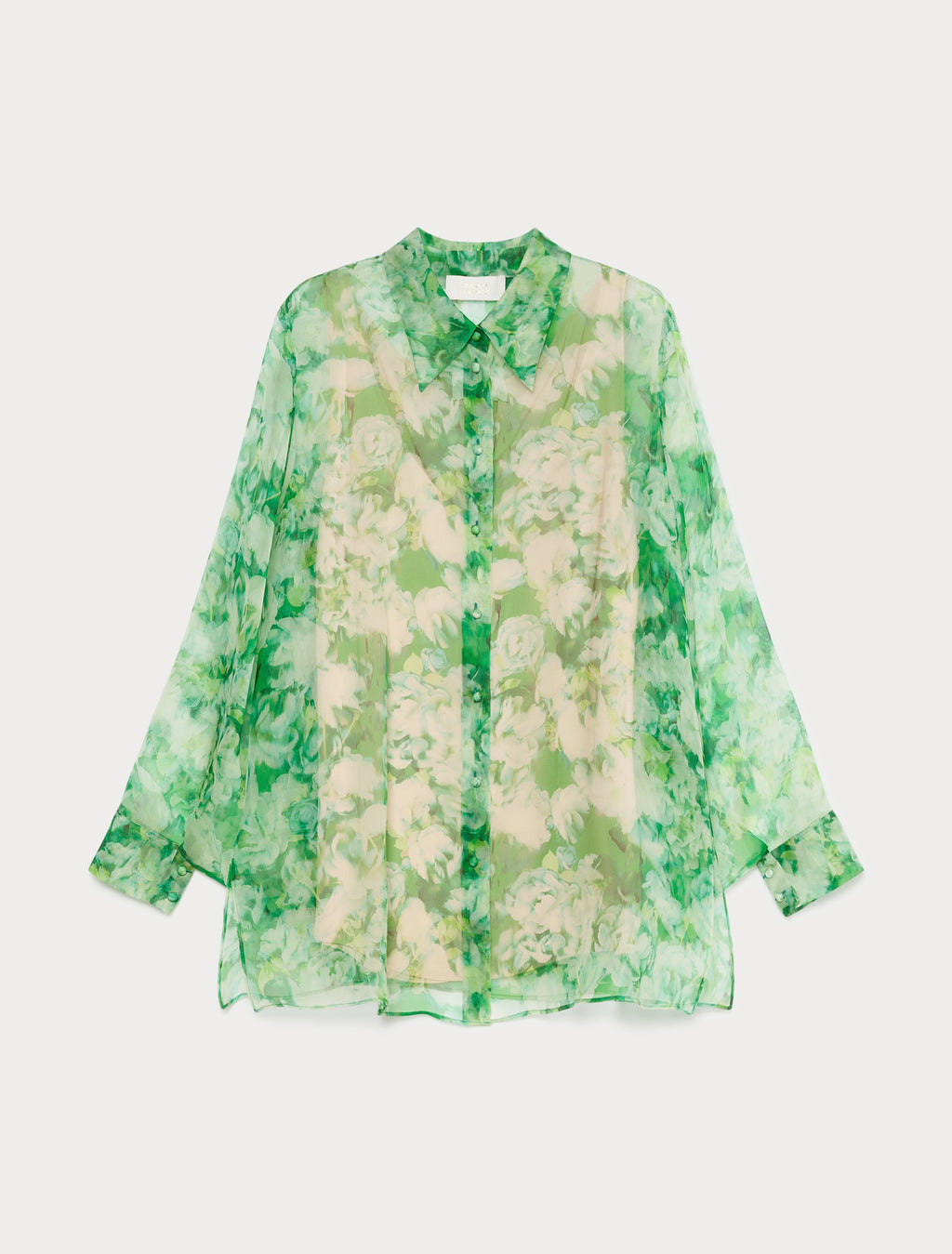 Marina Rinaldi pure silk organza shirt for woman