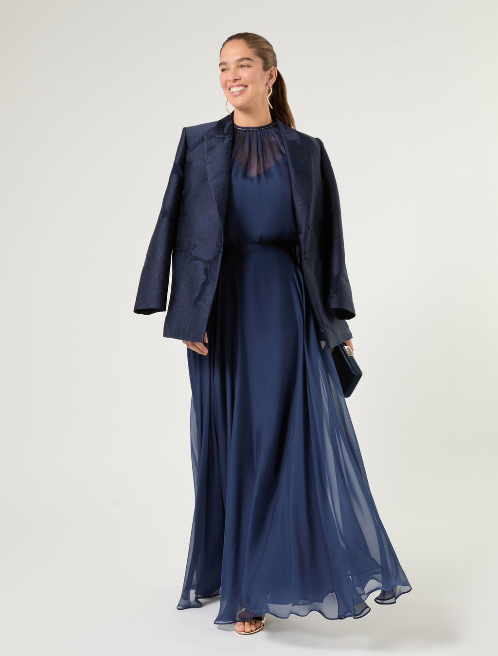 Marina Rinaldi pure silk chiffon blouse for woman