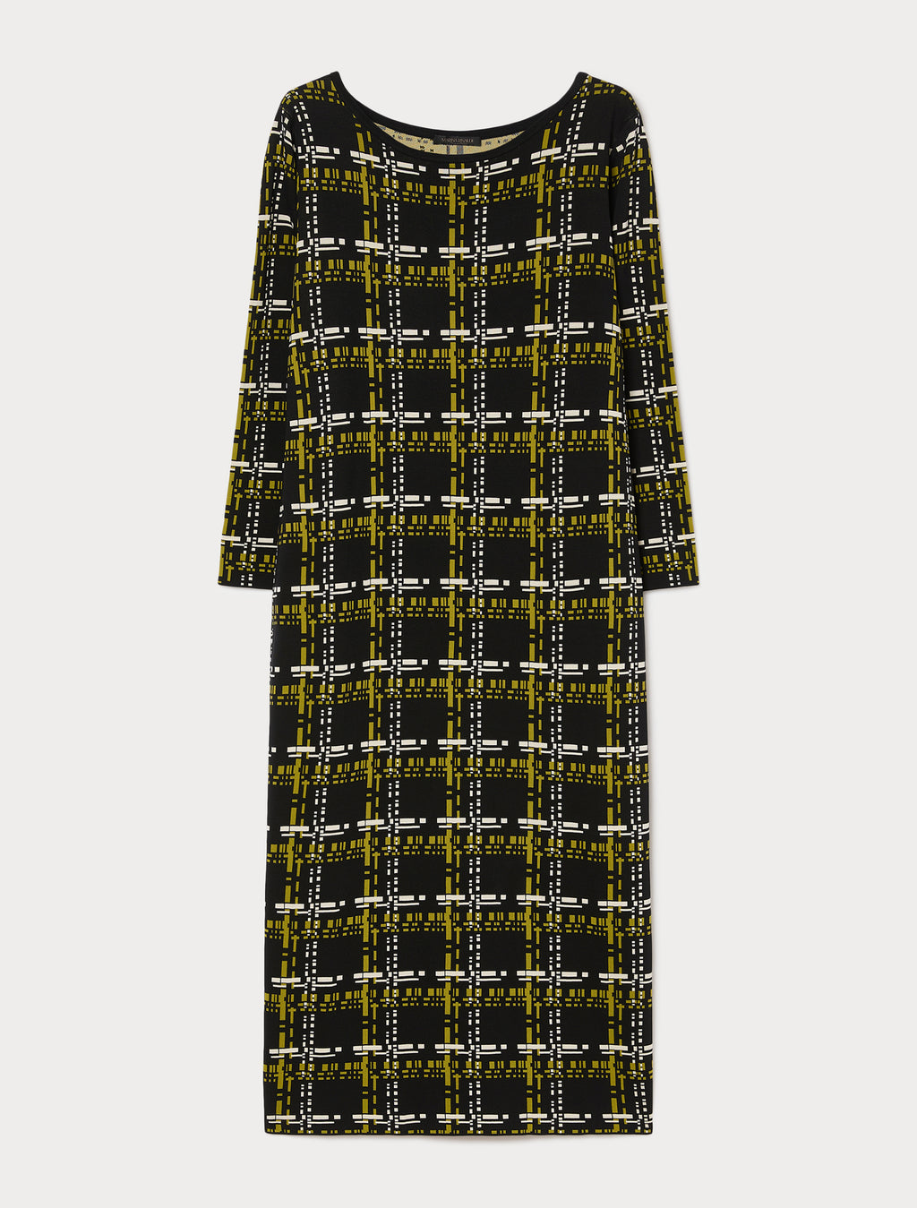 marina rinaldi jacquard-knit dress for woman