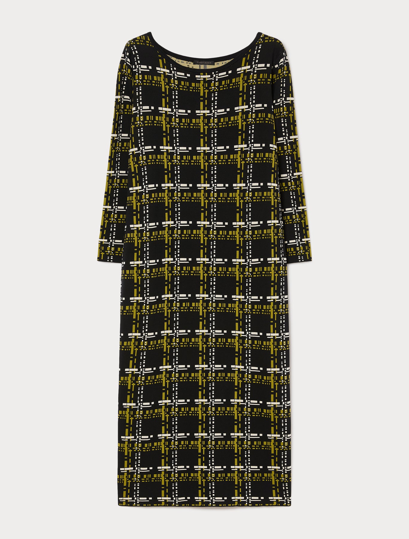 marina rinaldi jacquard-knit dress for woman