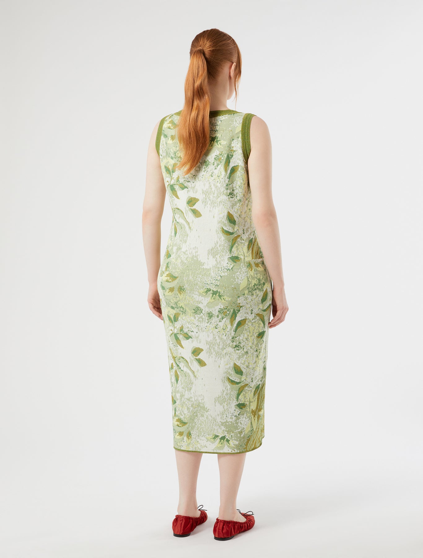 marina rinaldi embroidered jacquard dress for woman