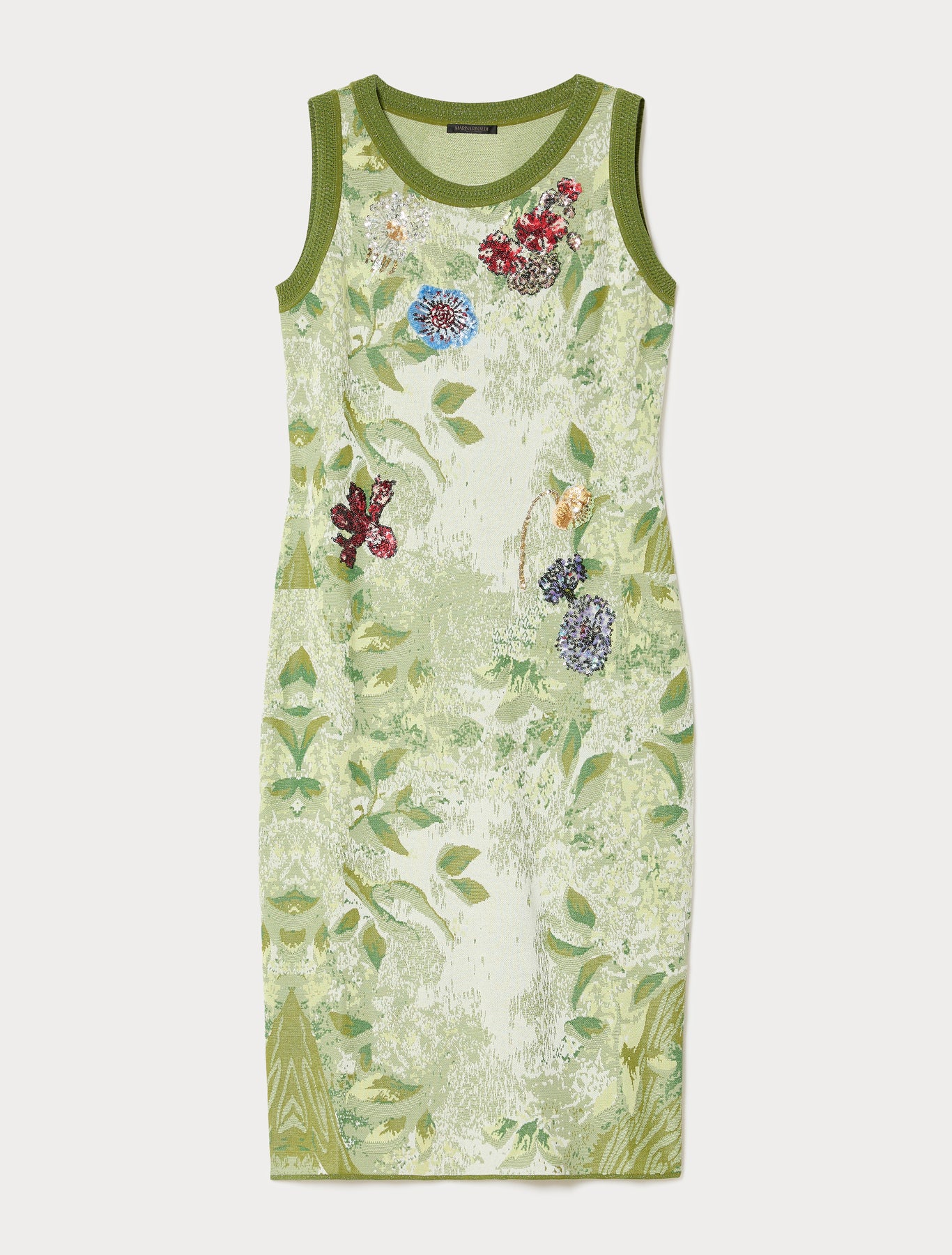 marina rinaldi embroidered jacquard dress for woman