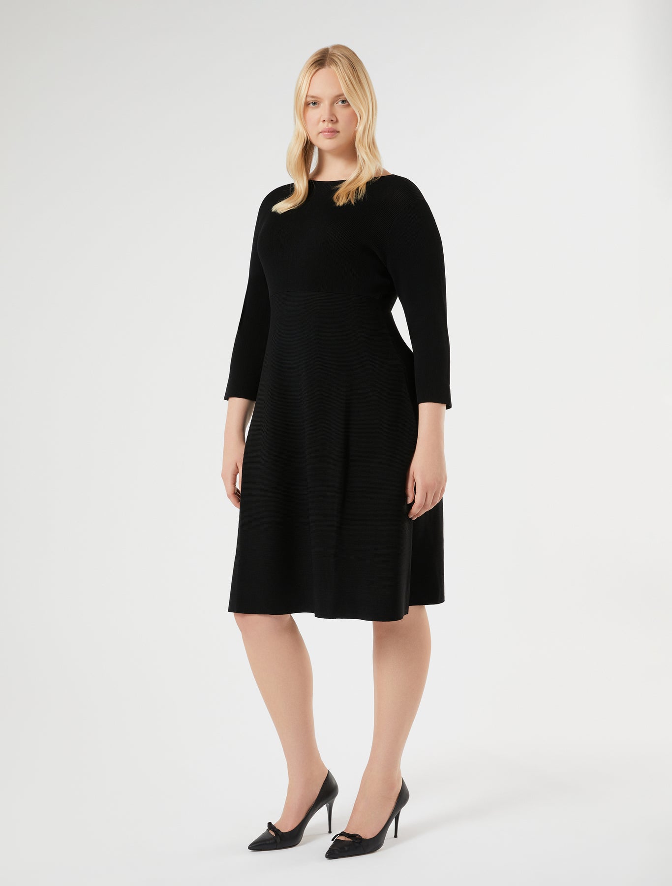 marina rinaldi viscose knit dress for woman
