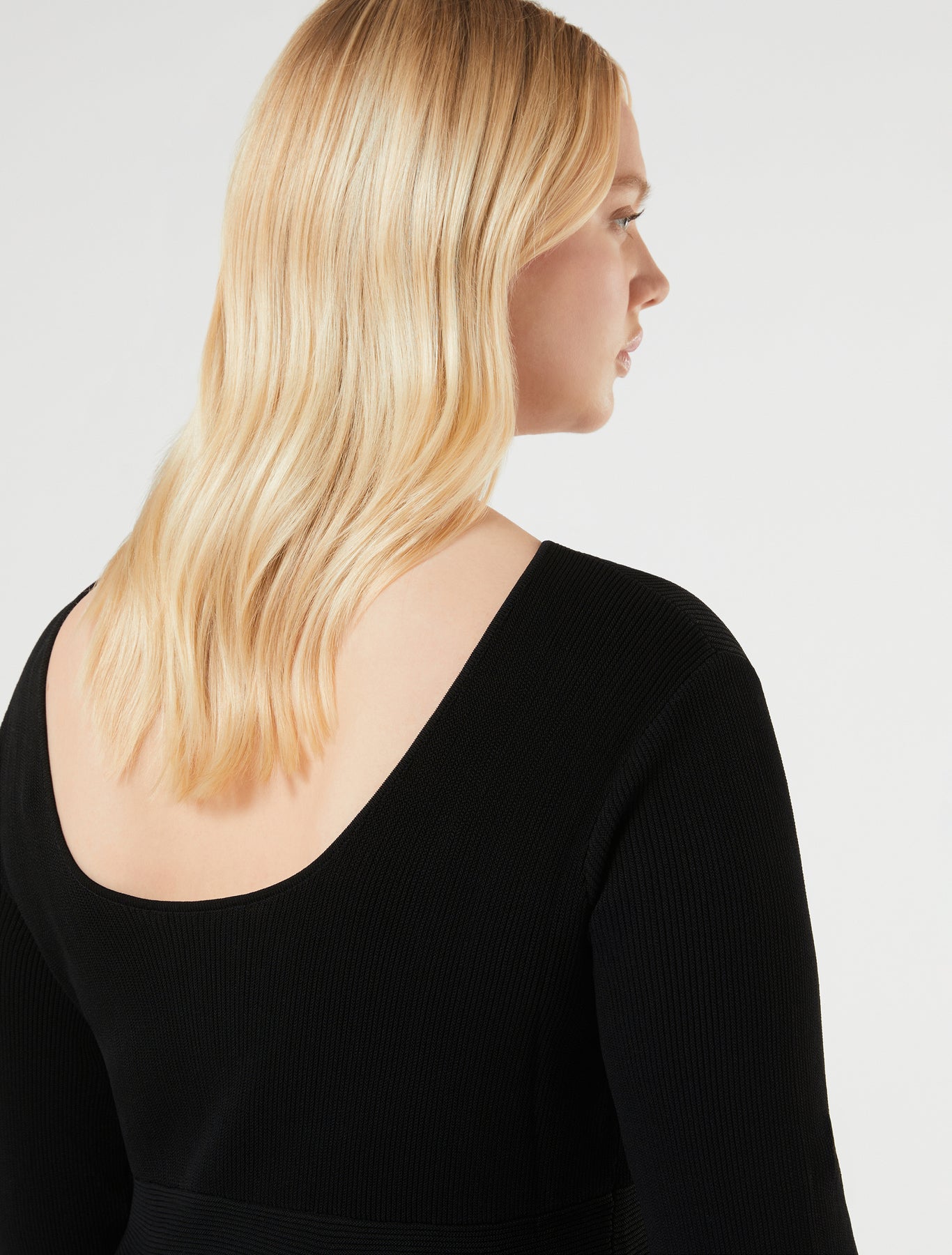 marina rinaldi viscose knit dress for woman