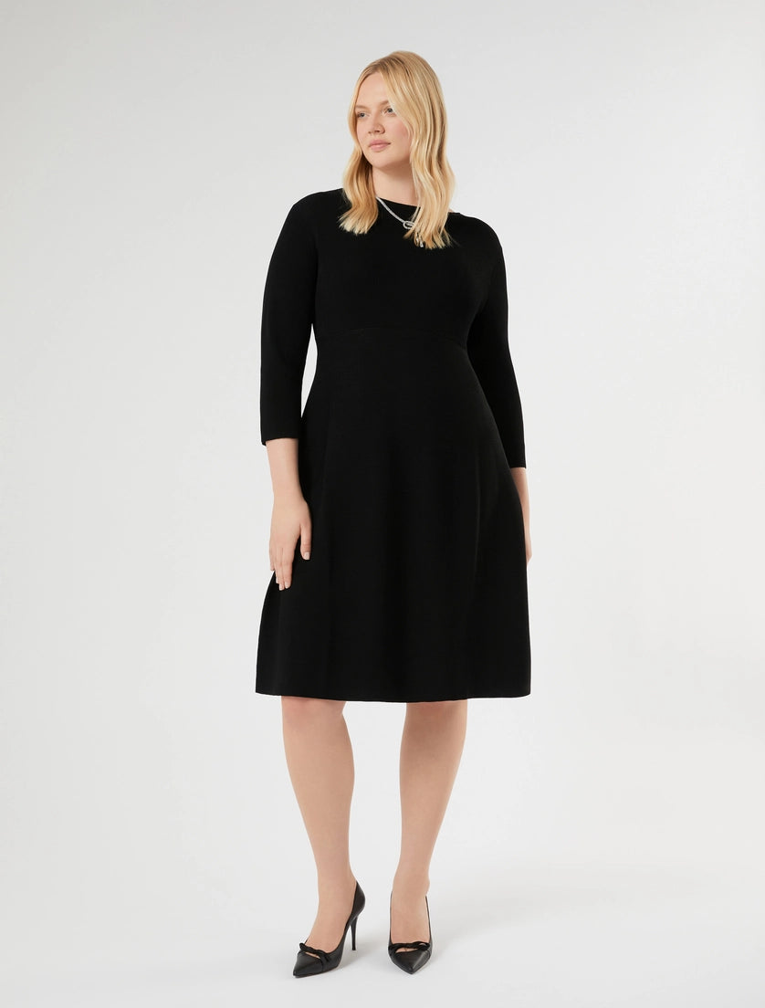 marina rinaldi viscose knit dress for woman