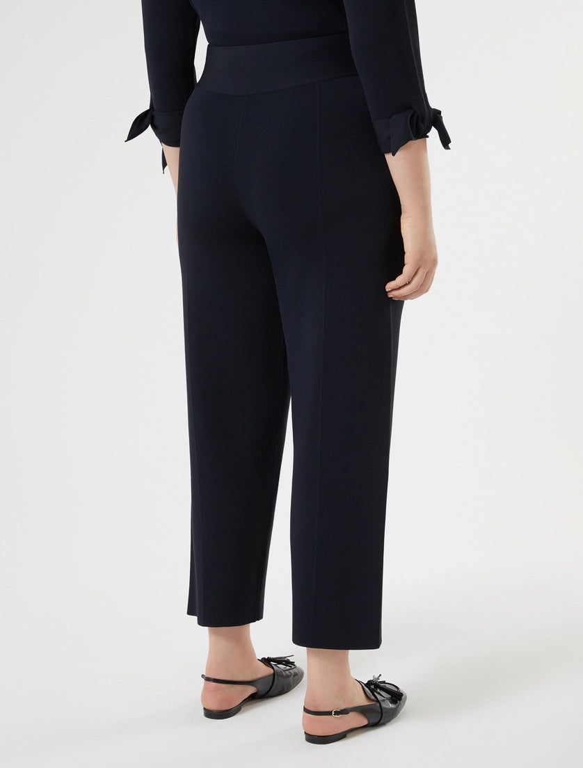 marina rinaldi viscose knit trousers for woman