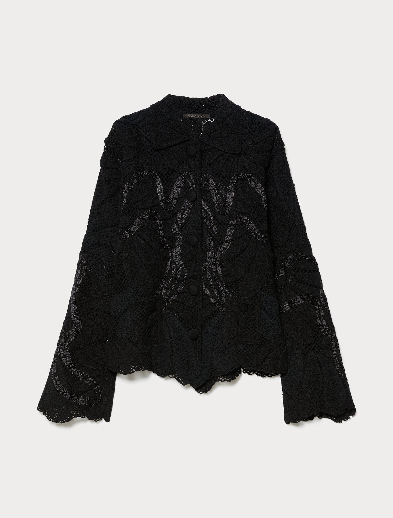 Embroidered cotton-blend cardigan