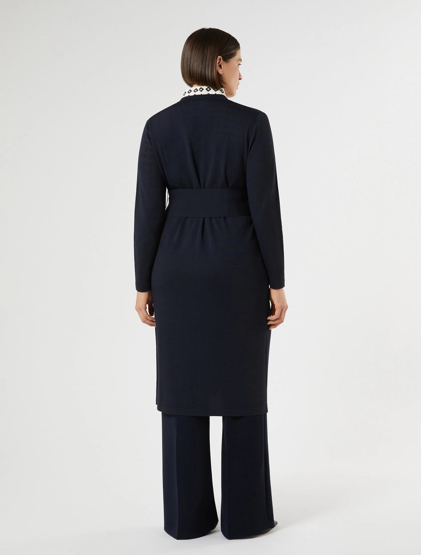 marina rinaldi long viscose cardigan for woman