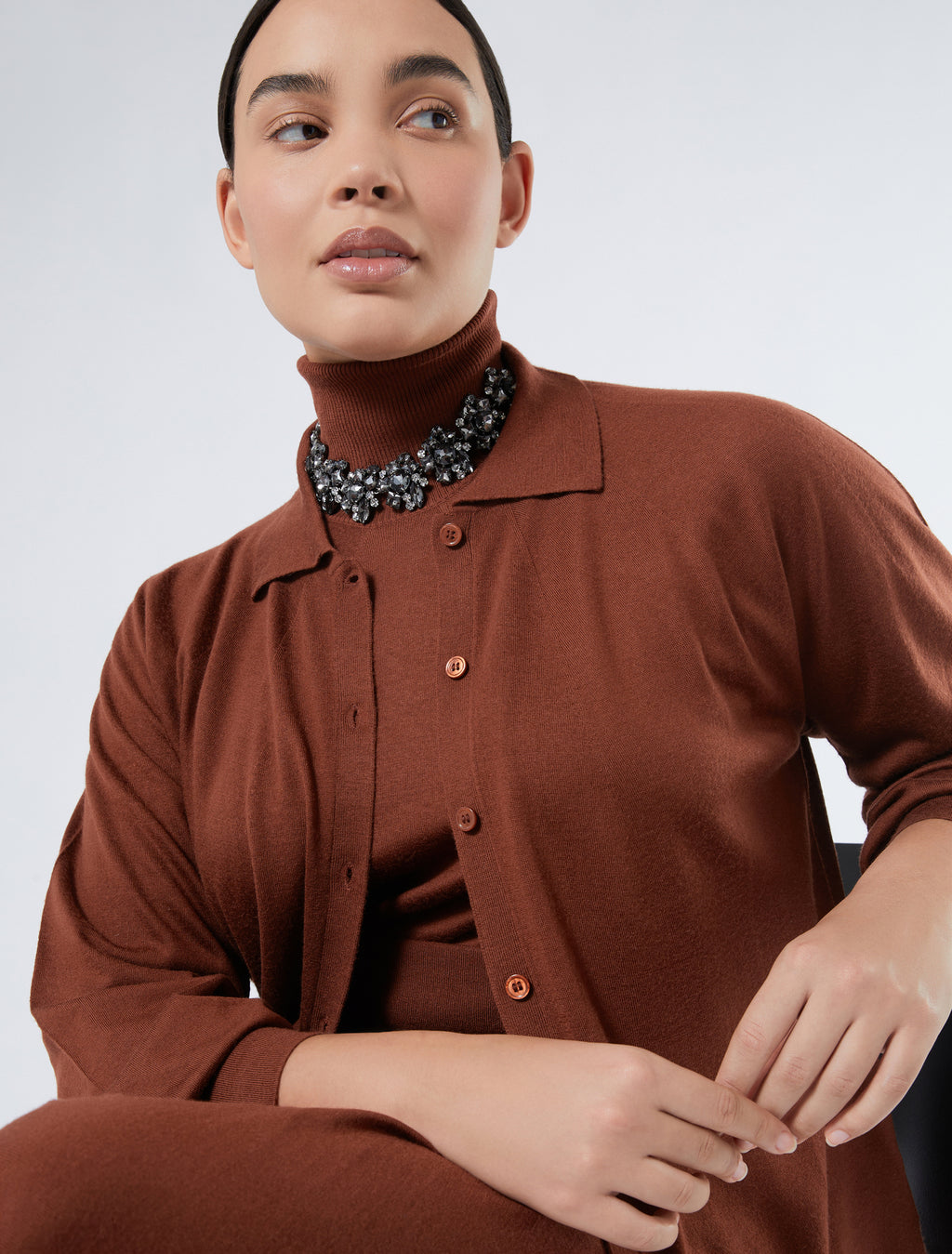 Wool and cashmere cardigan