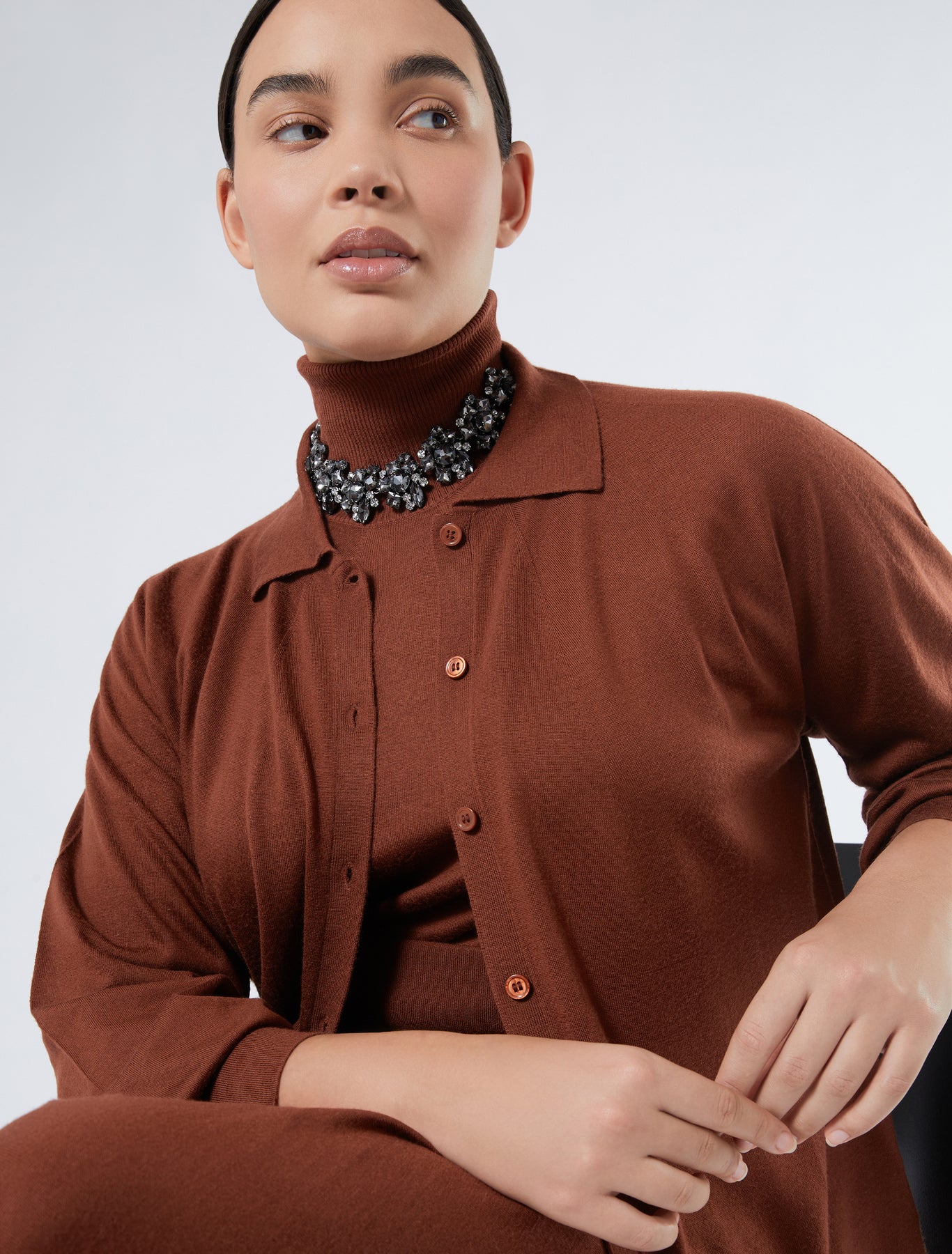 Wool and cashmere cardigan