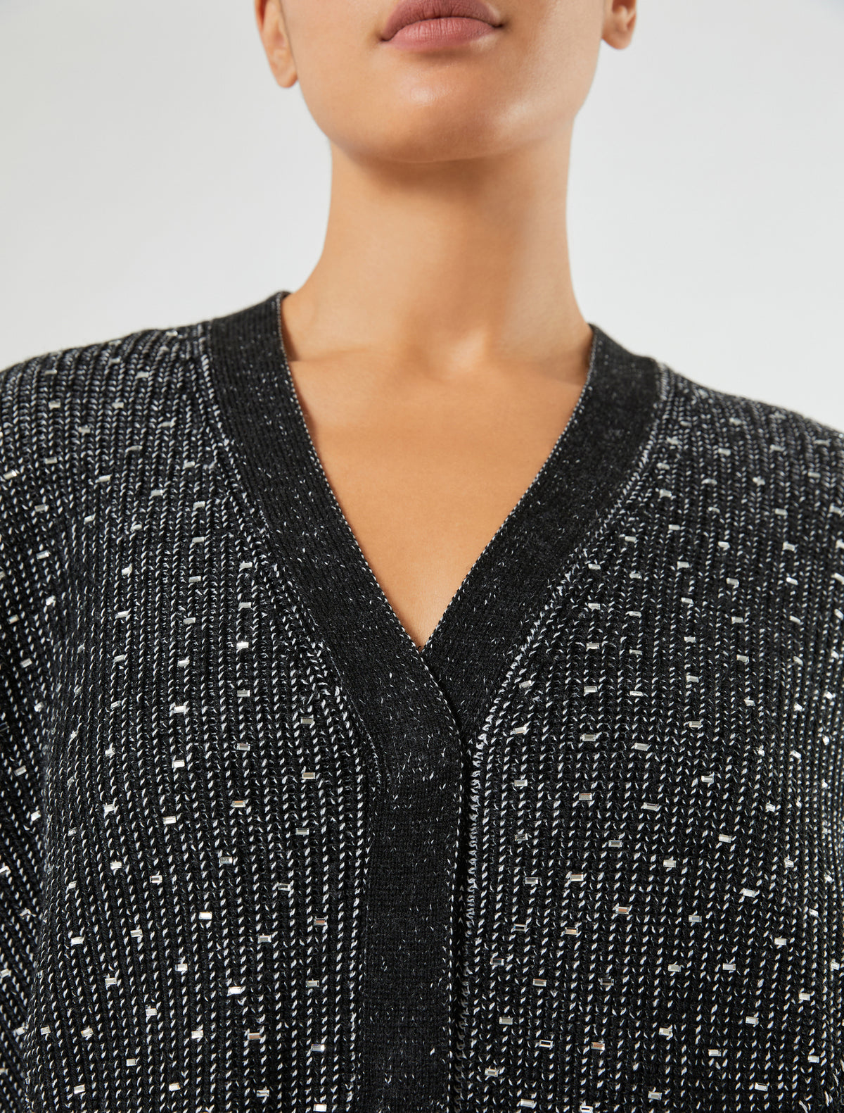 Marina Rinaldi rhinestone cardigan for women