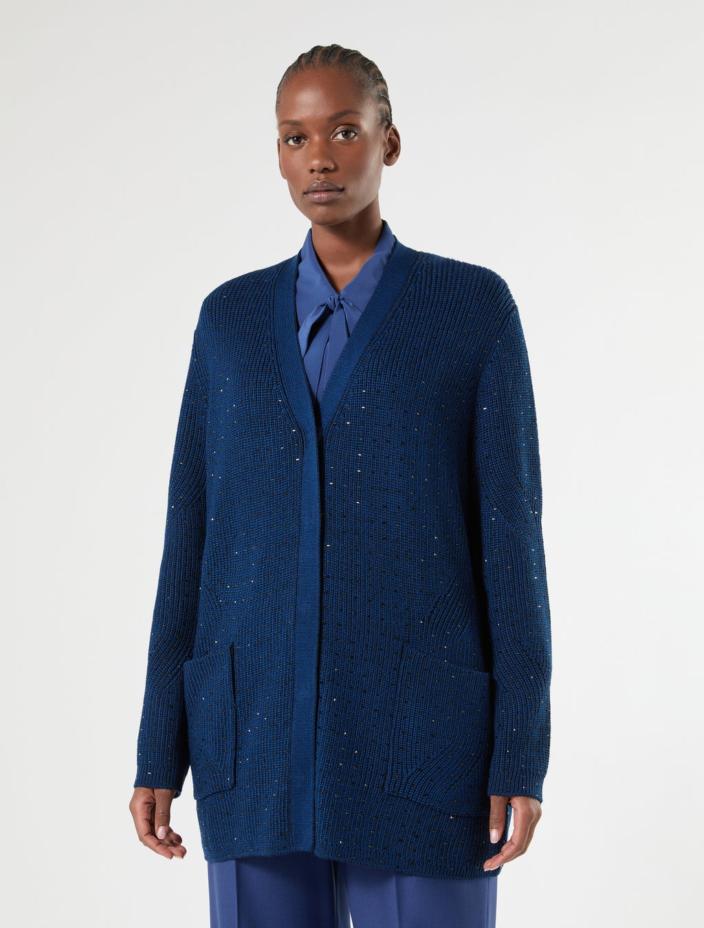 Marina Rinaldi rhinestone cardigan for woman