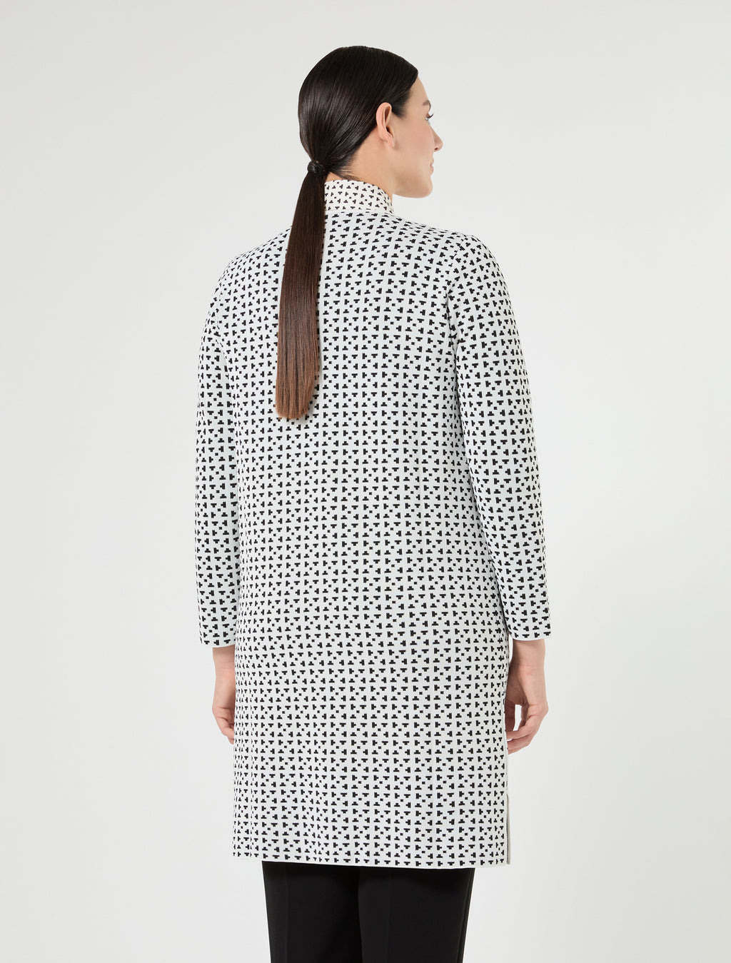 Marina Rinaldi embroidered jacquard viscose cardigan for woman