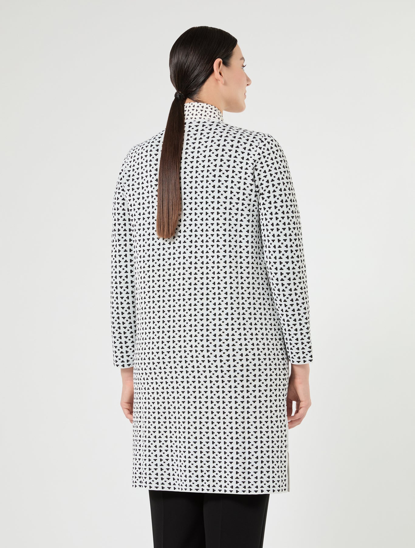 Marina Rinaldi embroidered jacquard viscose cardigan for woman