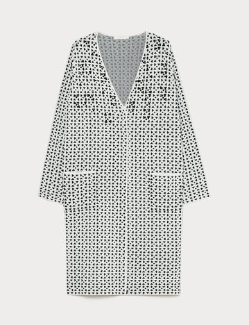 Marina Rinaldi embroidered jacquard viscose cardigan for woman