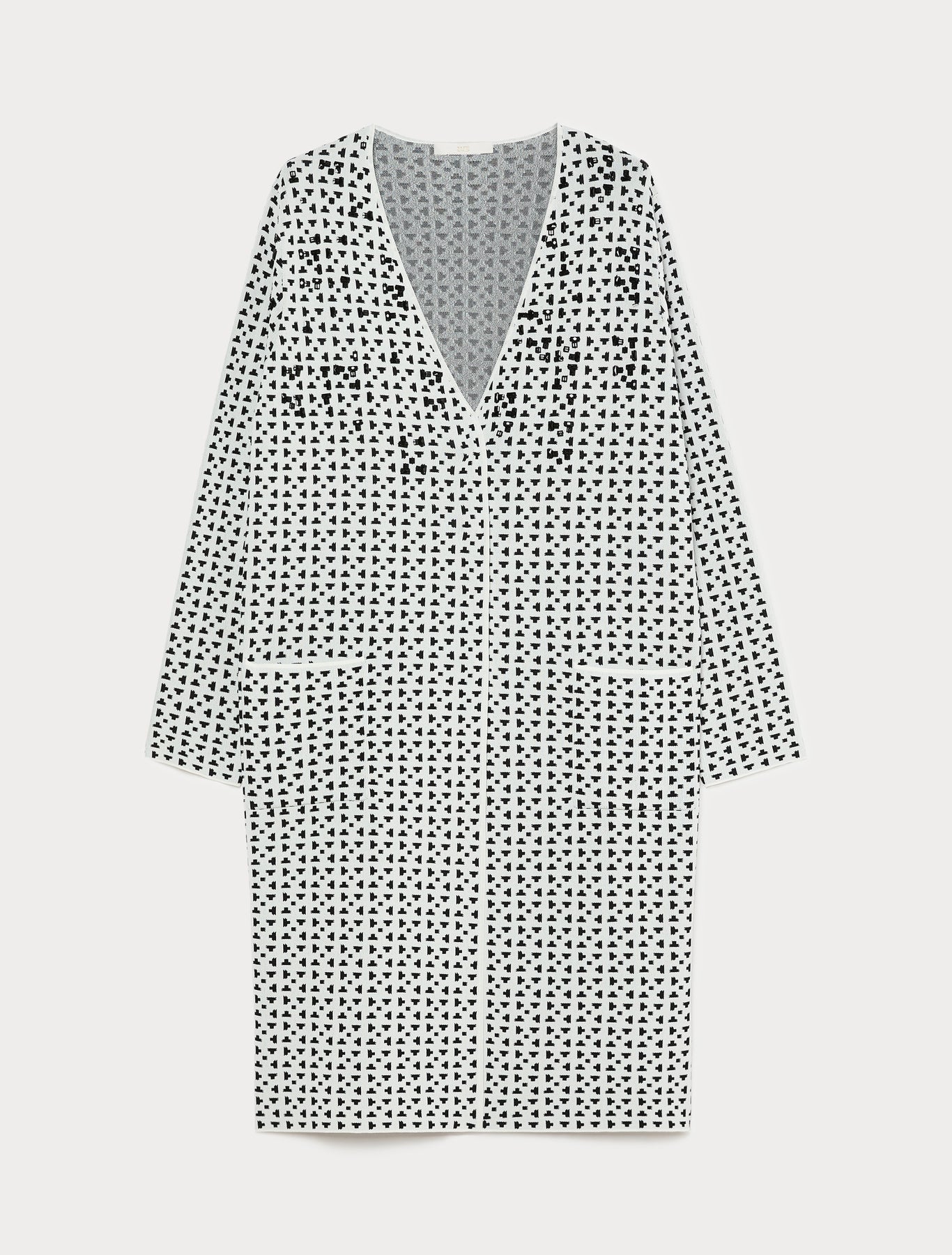 Marina Rinaldi embroidered jacquard viscose cardigan for woman