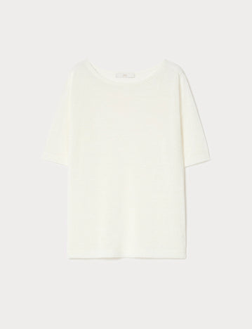 marina rinaldi linen-blend sweater for woman
