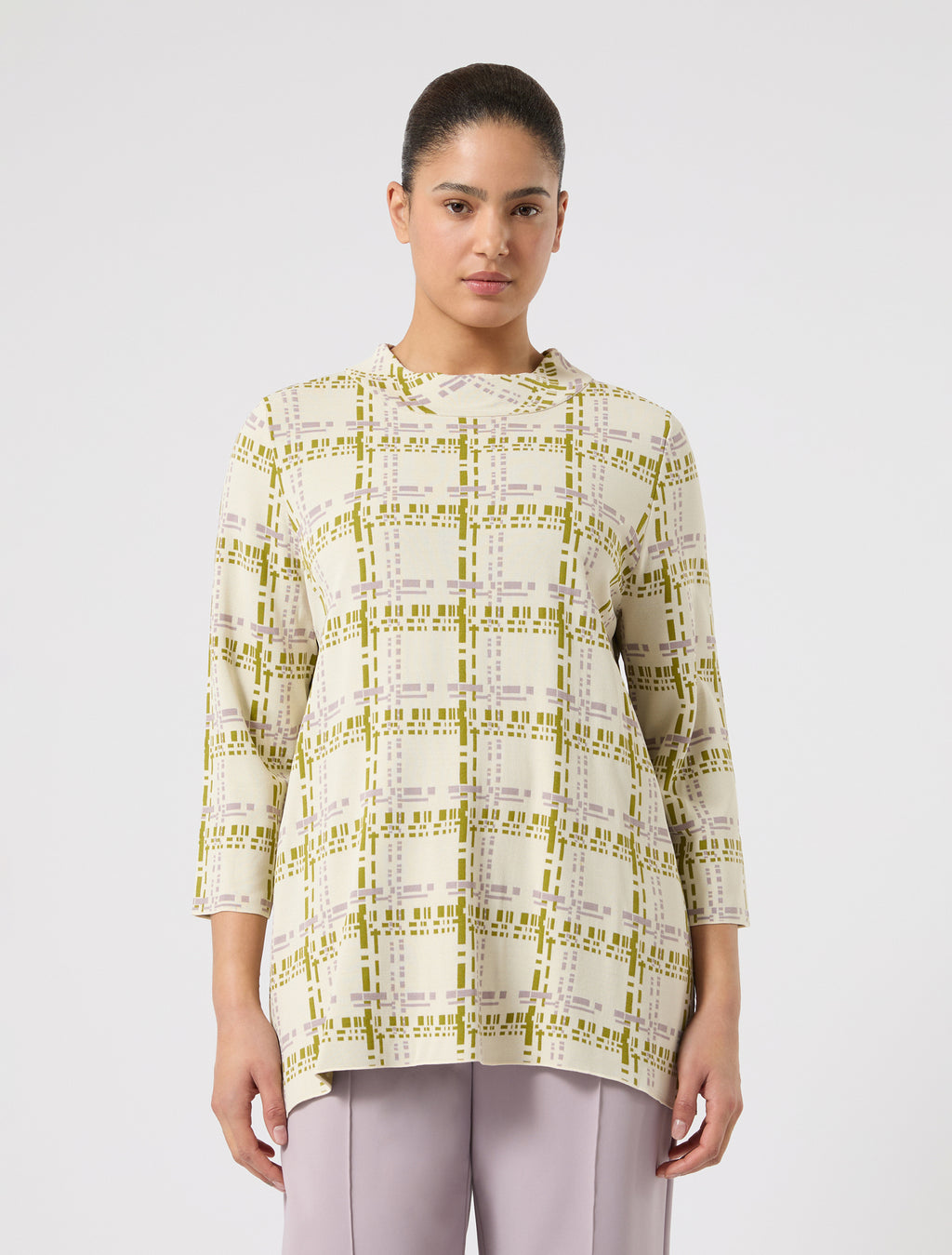 marina rinaldi jacquard viscose sweater for woman