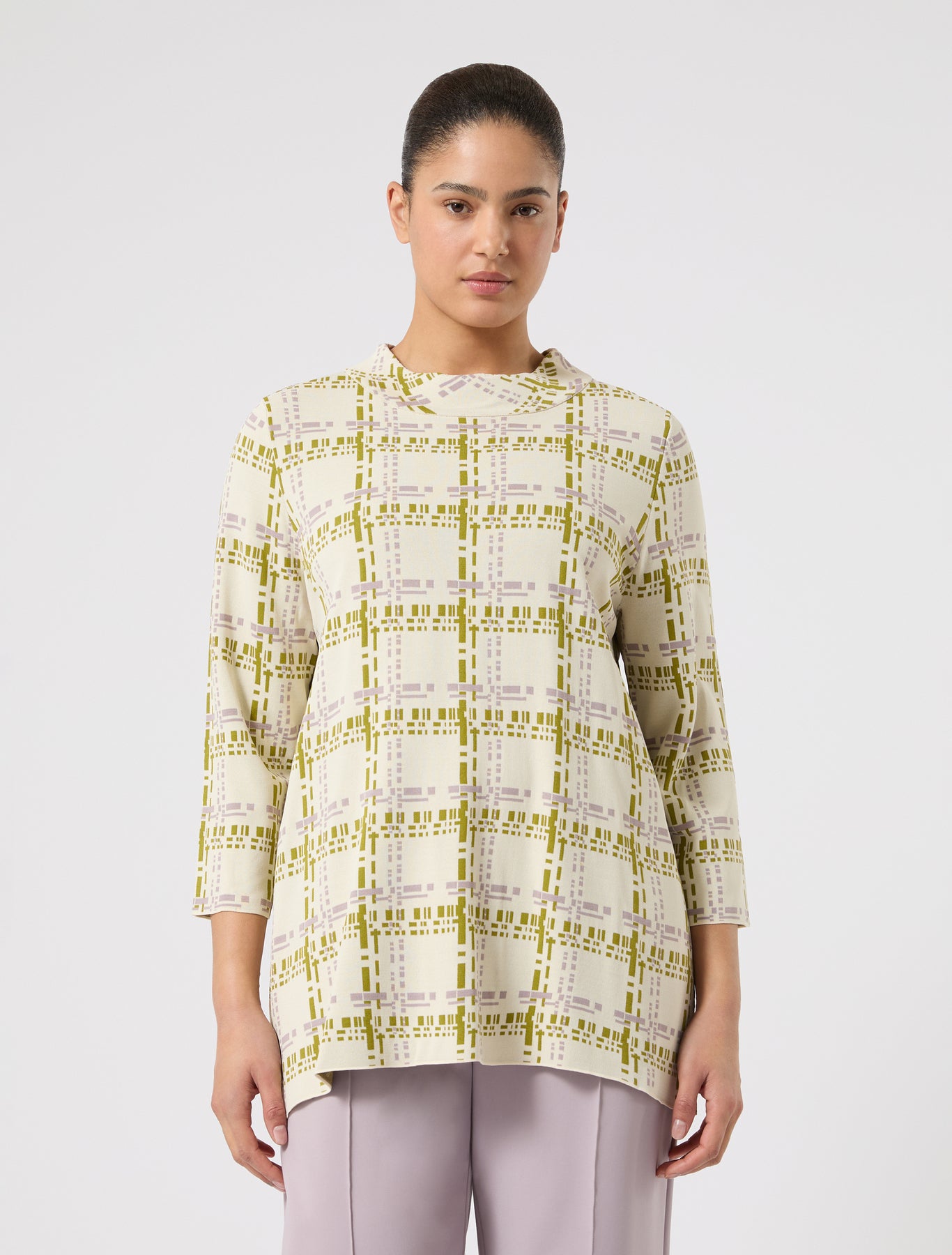 marina rinaldi jacquard viscose sweater for woman