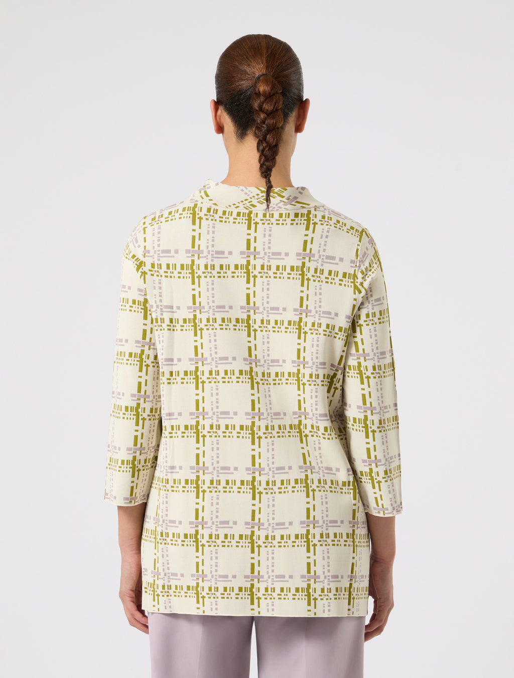 marina rinaldi jacquard viscose sweater for woman