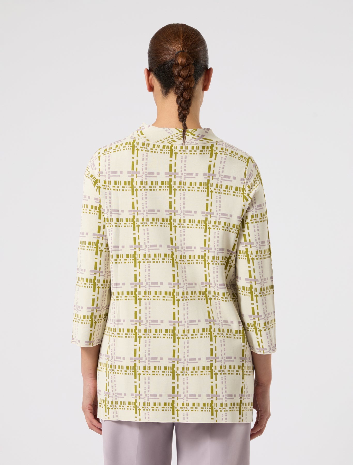 marina rinaldi jacquard viscose sweater for woman