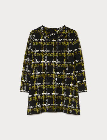 marina rinaldi jacquard viscose sweater for woman