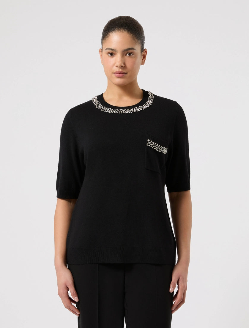 marina rinaldi silk and cashmere sweater for woman