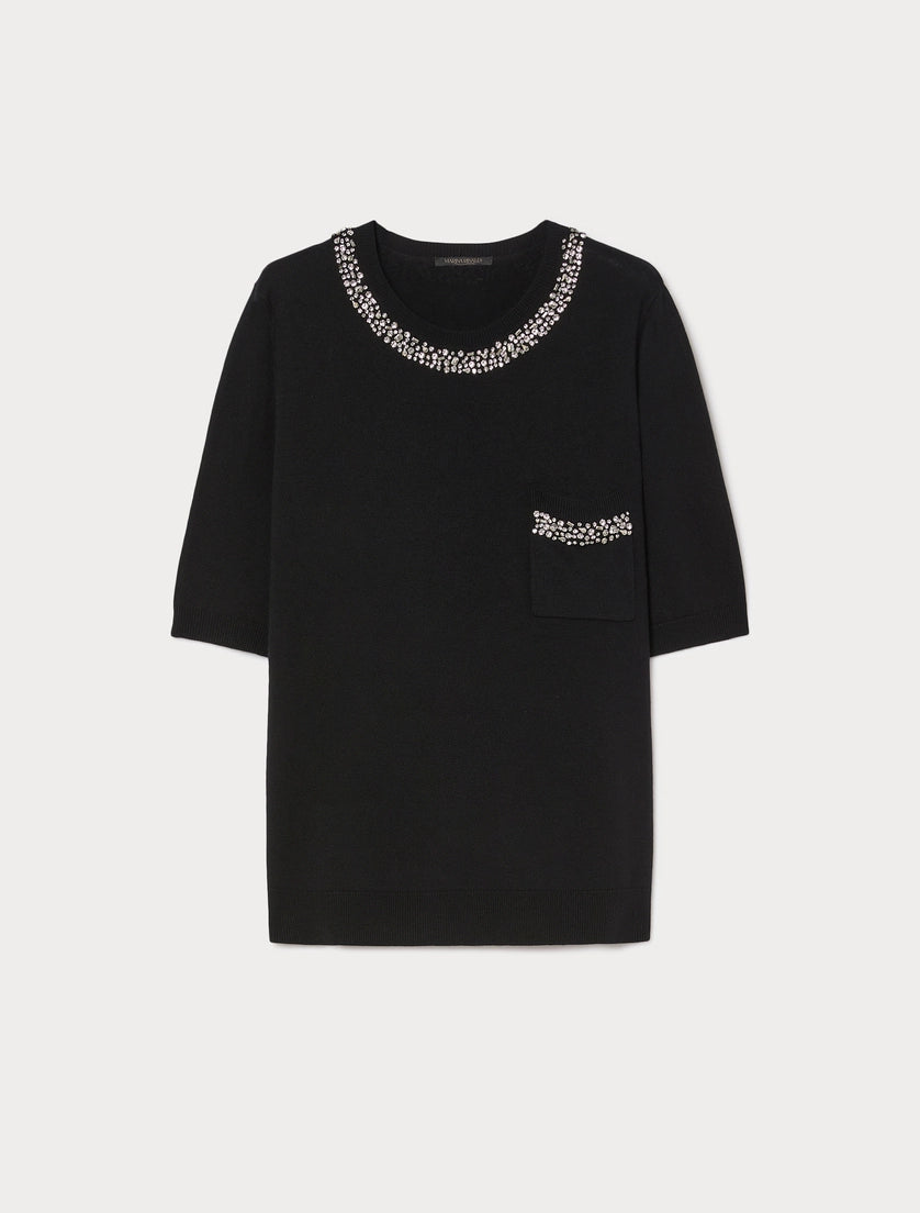 marina rinaldi silk and cashmere sweater for woman