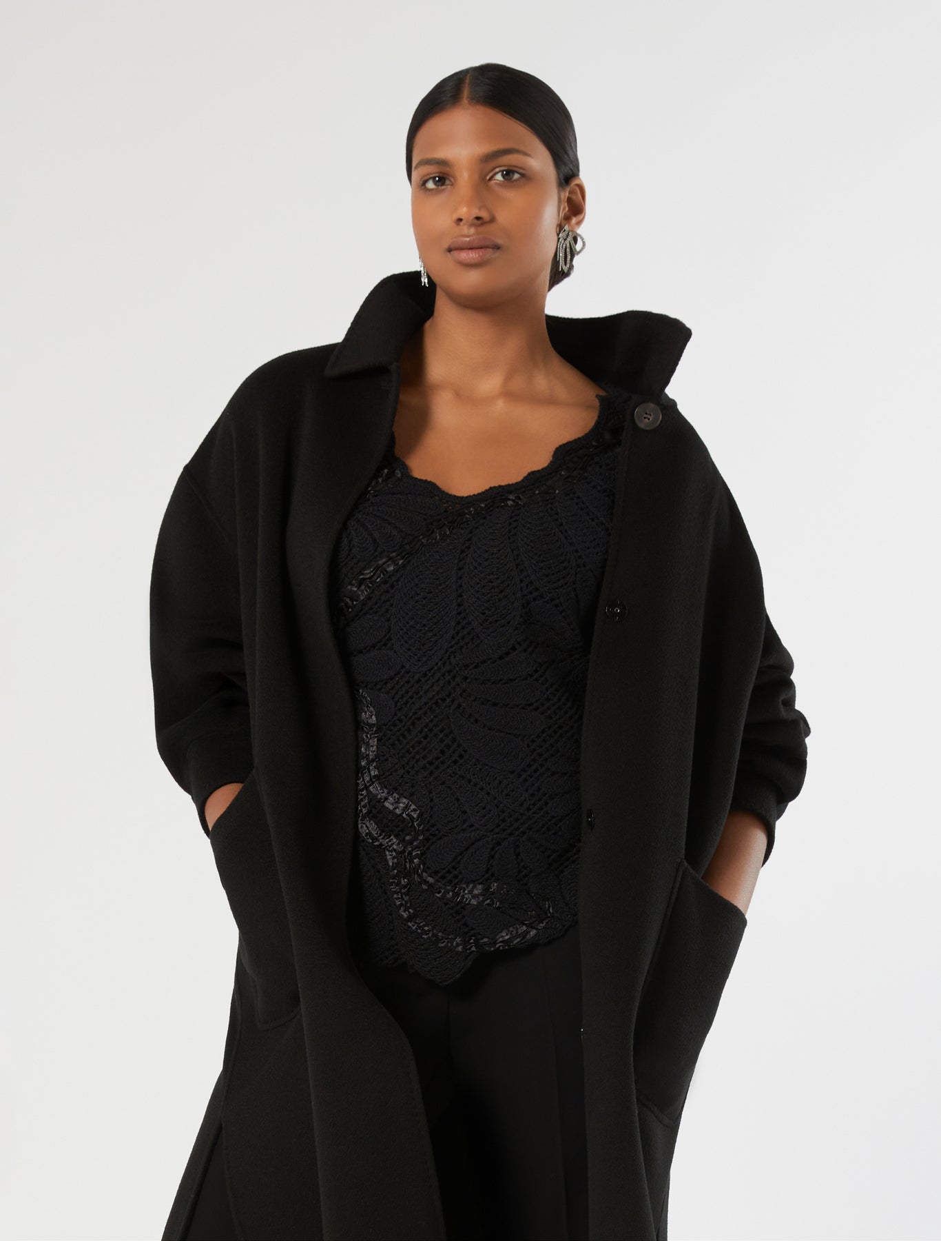 Embroidered cotton-blend sweater