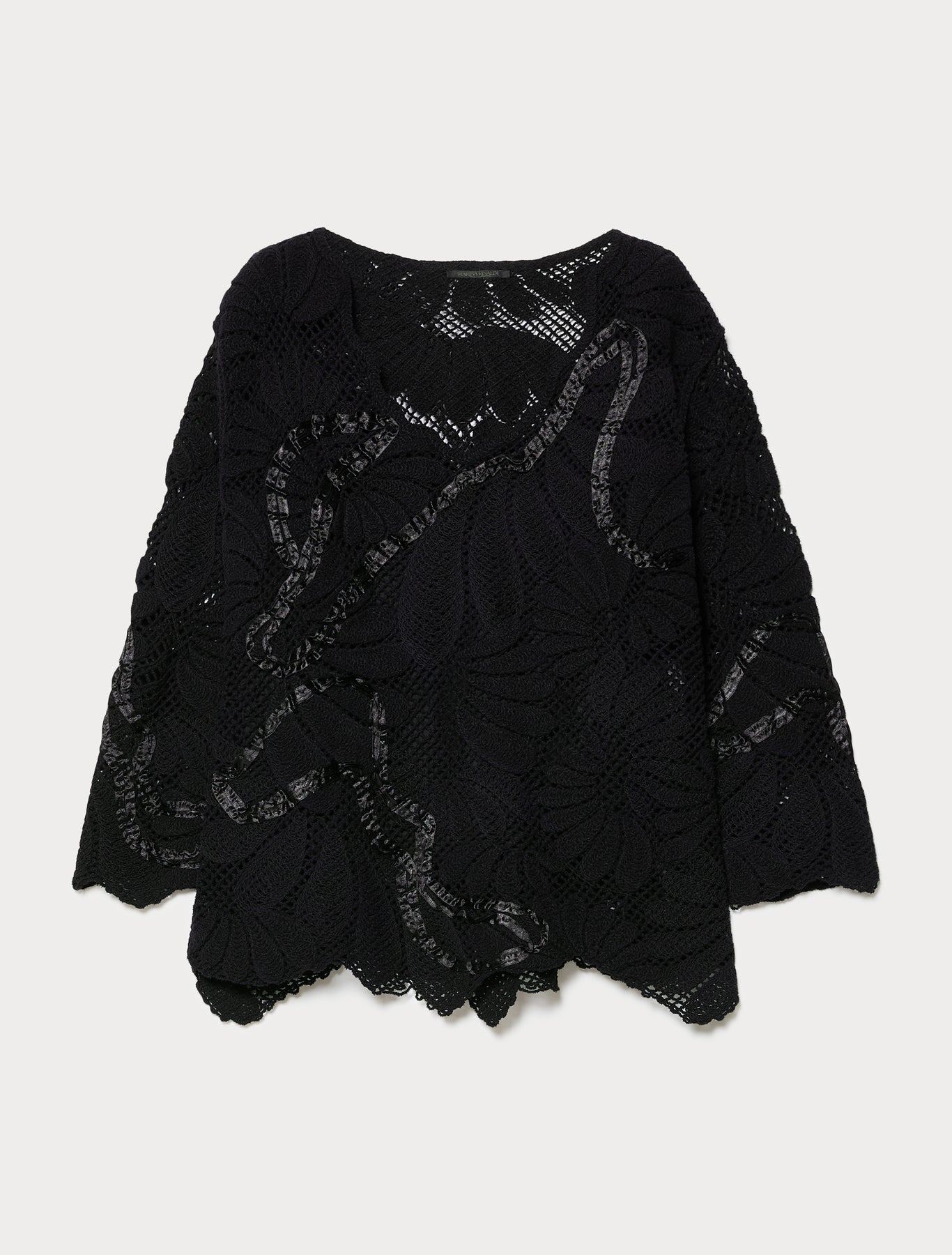 Embroidered cotton-blend sweater