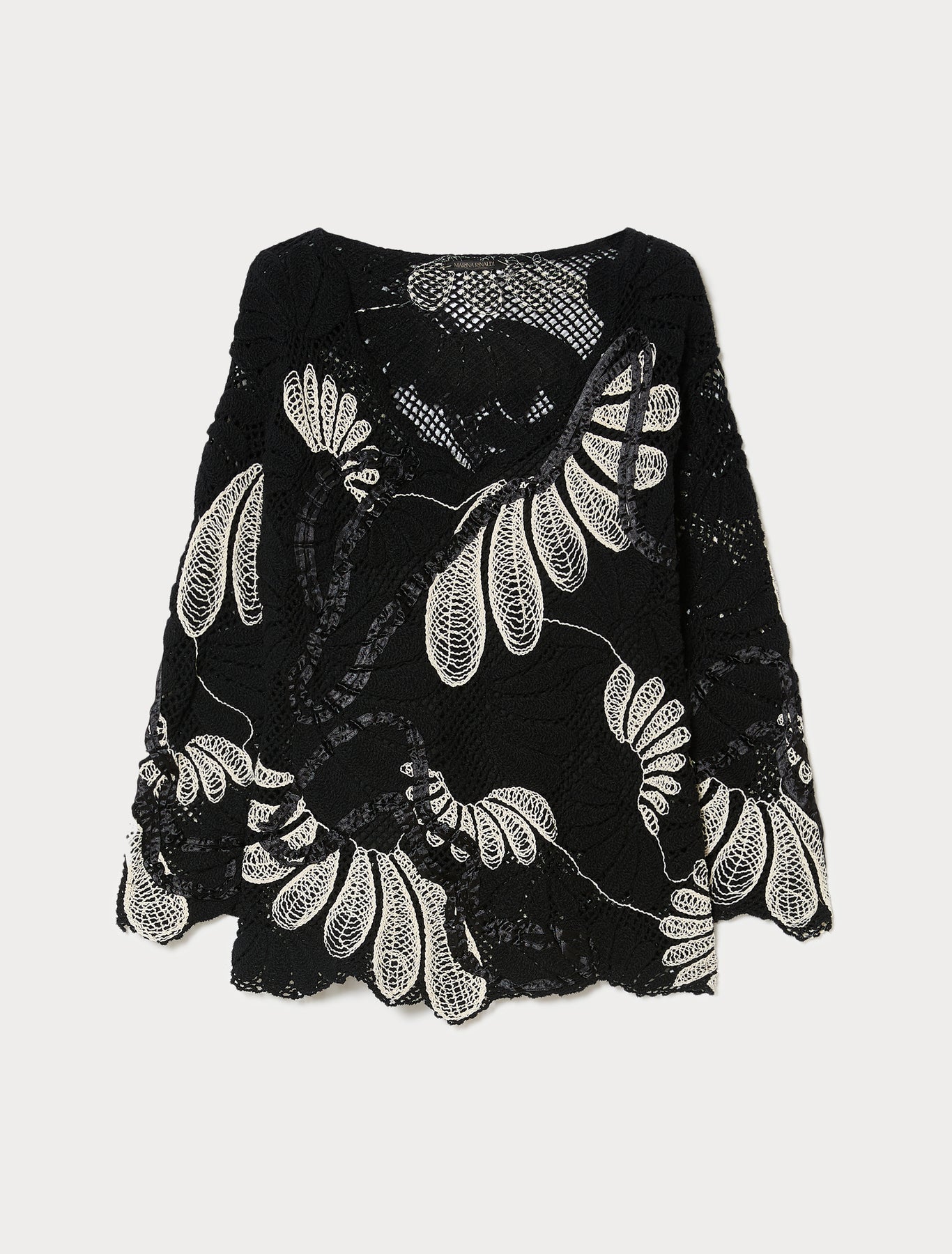 Embroidered cotton-blend sweater