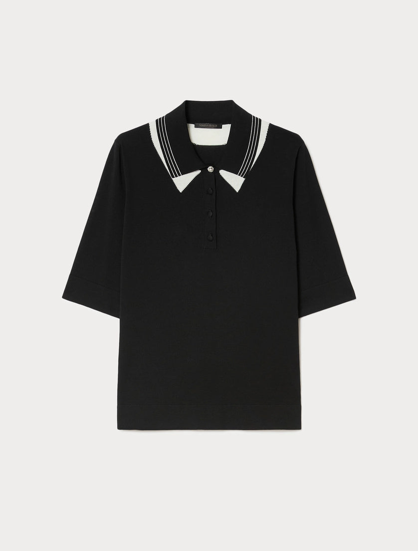 Cotton crepe sweater