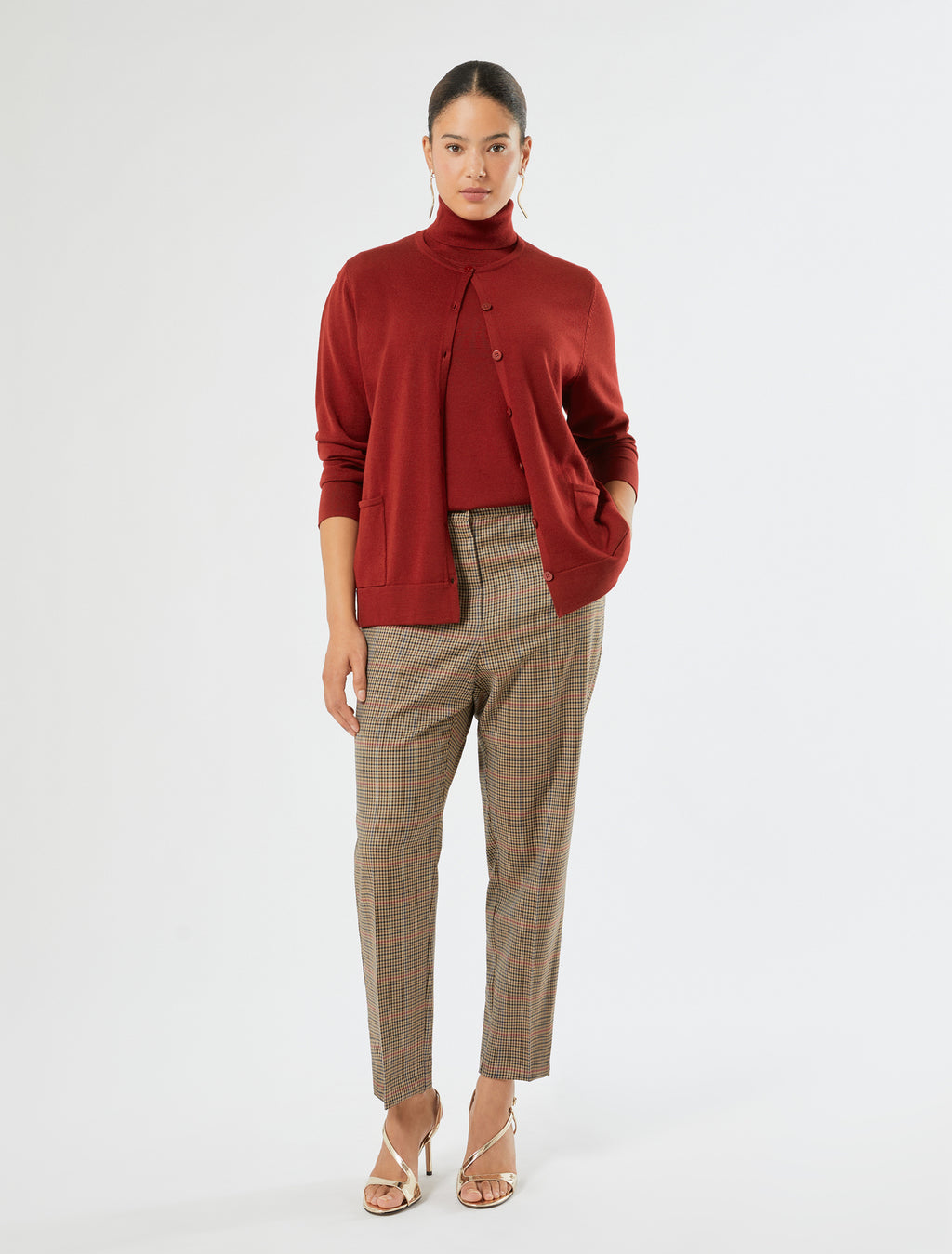 Marina Rinaldi wool polo-neck sweater for women