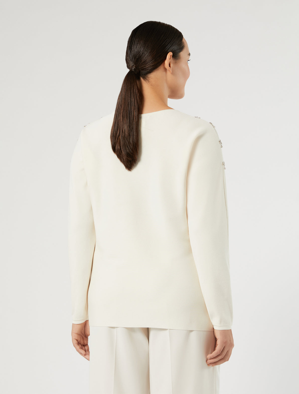 Marina Rinaldi embroidered viscose sweater for woman