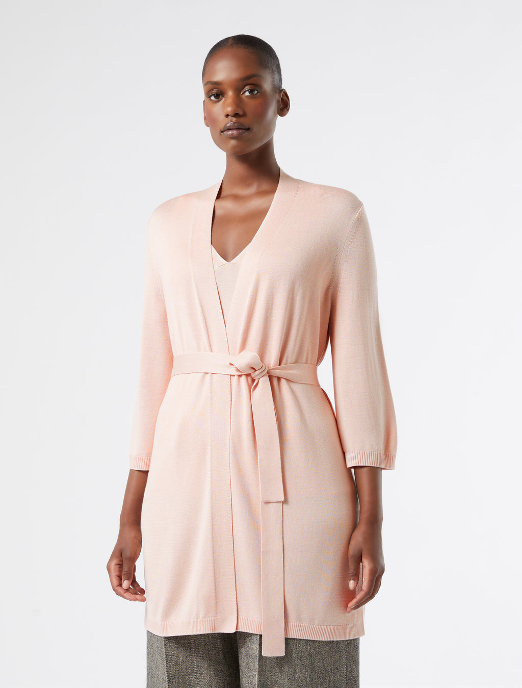 marina rinaldi pure silk cardigan and top for woman