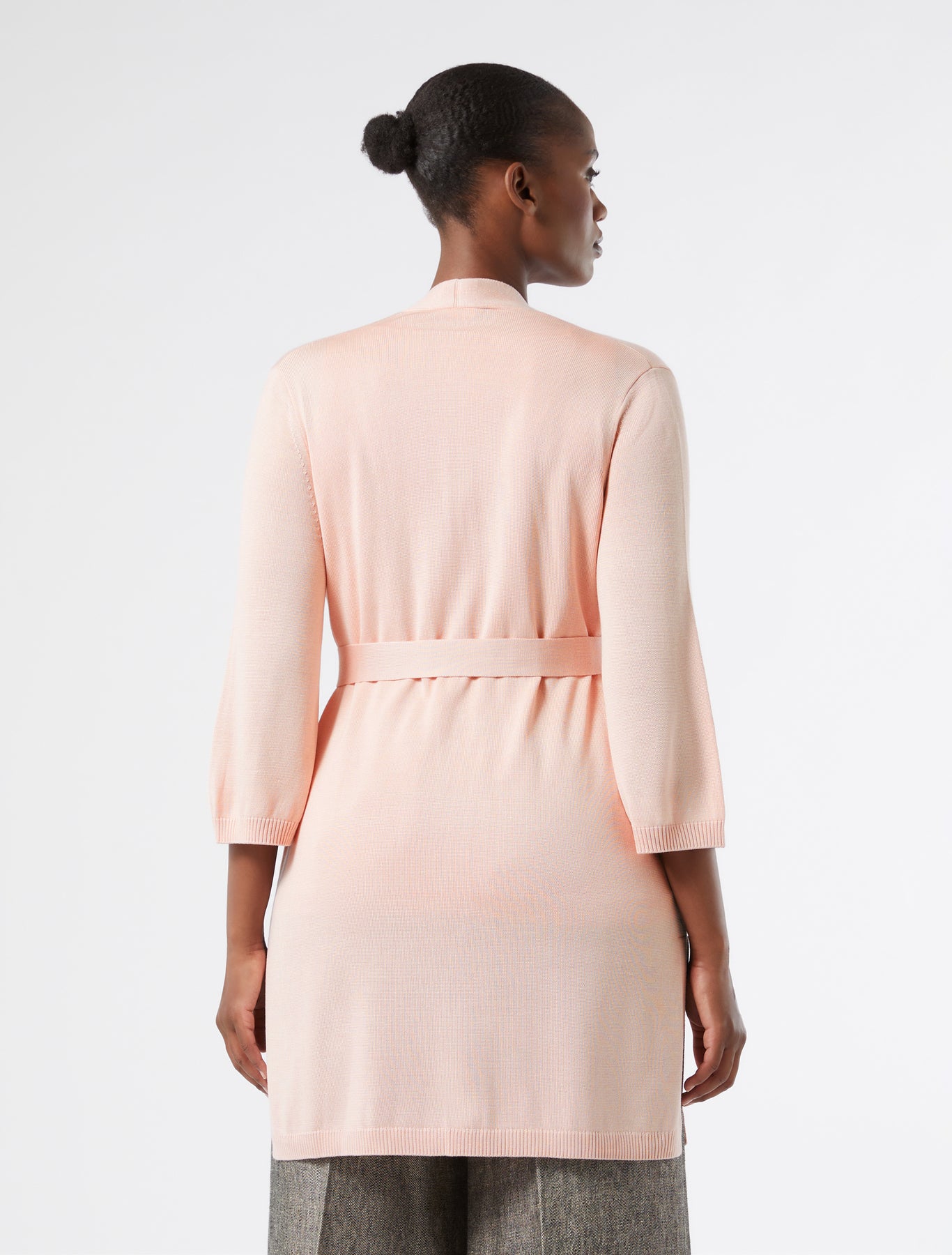 marina rinaldi pure silk cardigan and top for woman