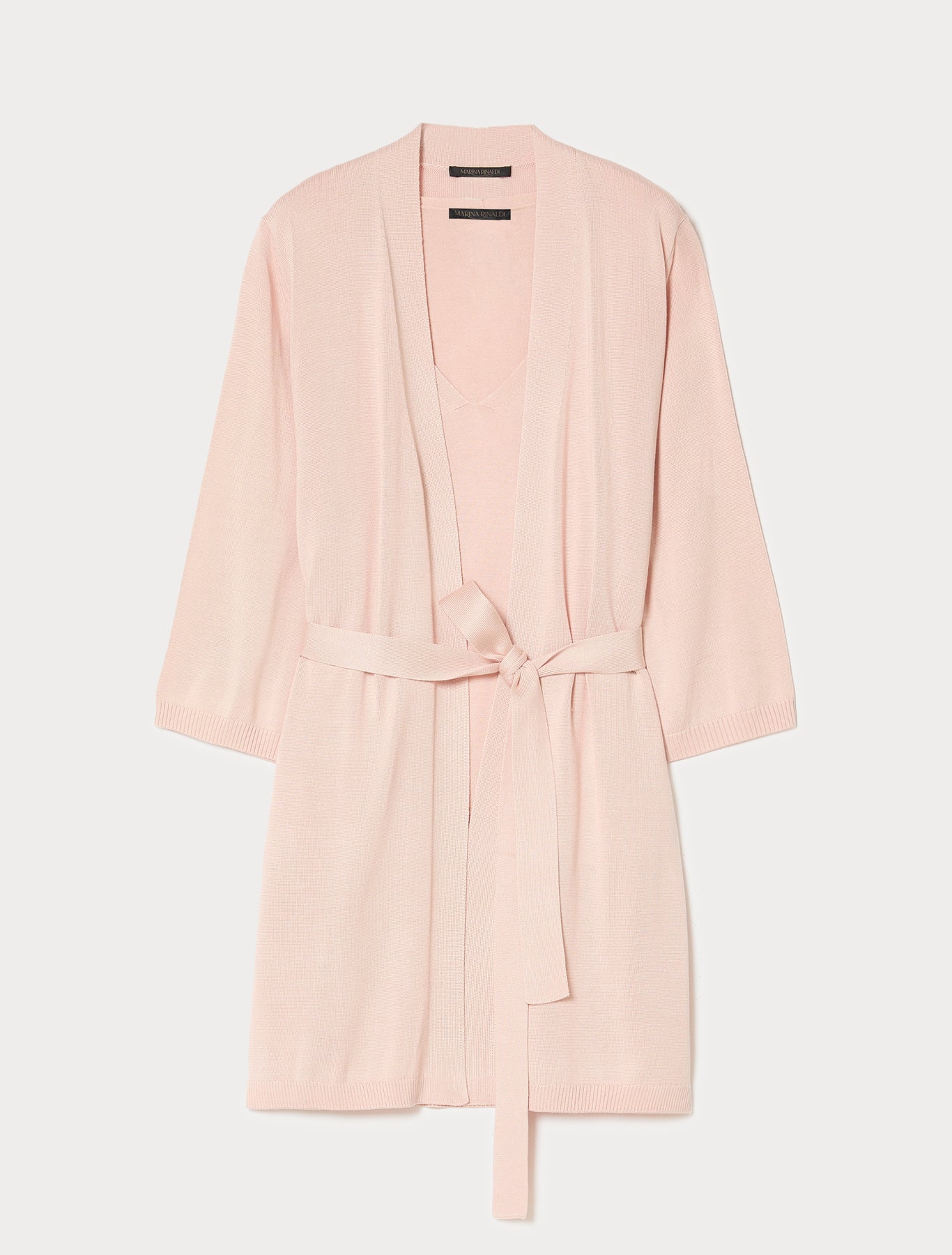marina rinaldi pure silk cardigan and top for woman