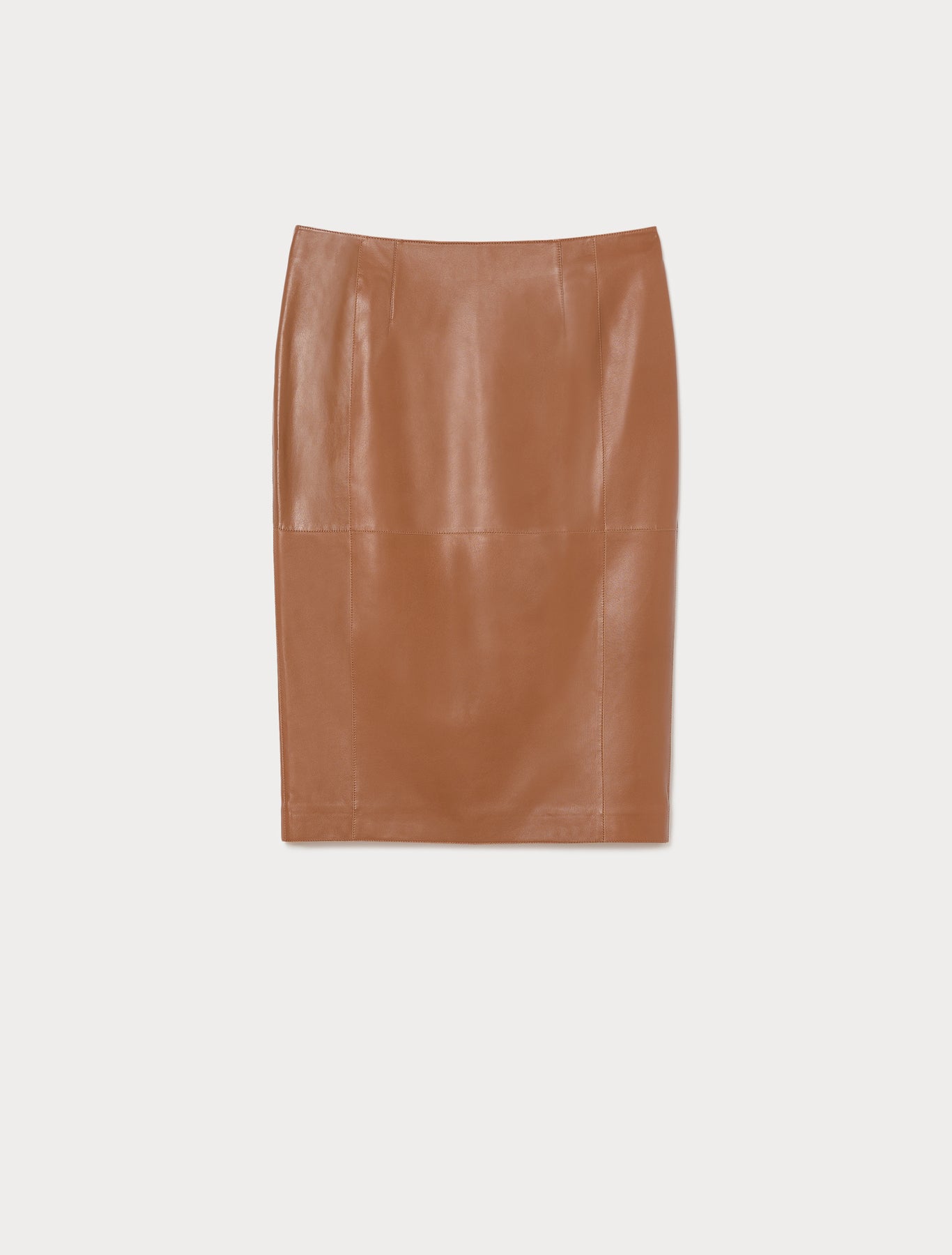 marina rinaldi nappa leather skirt for woman