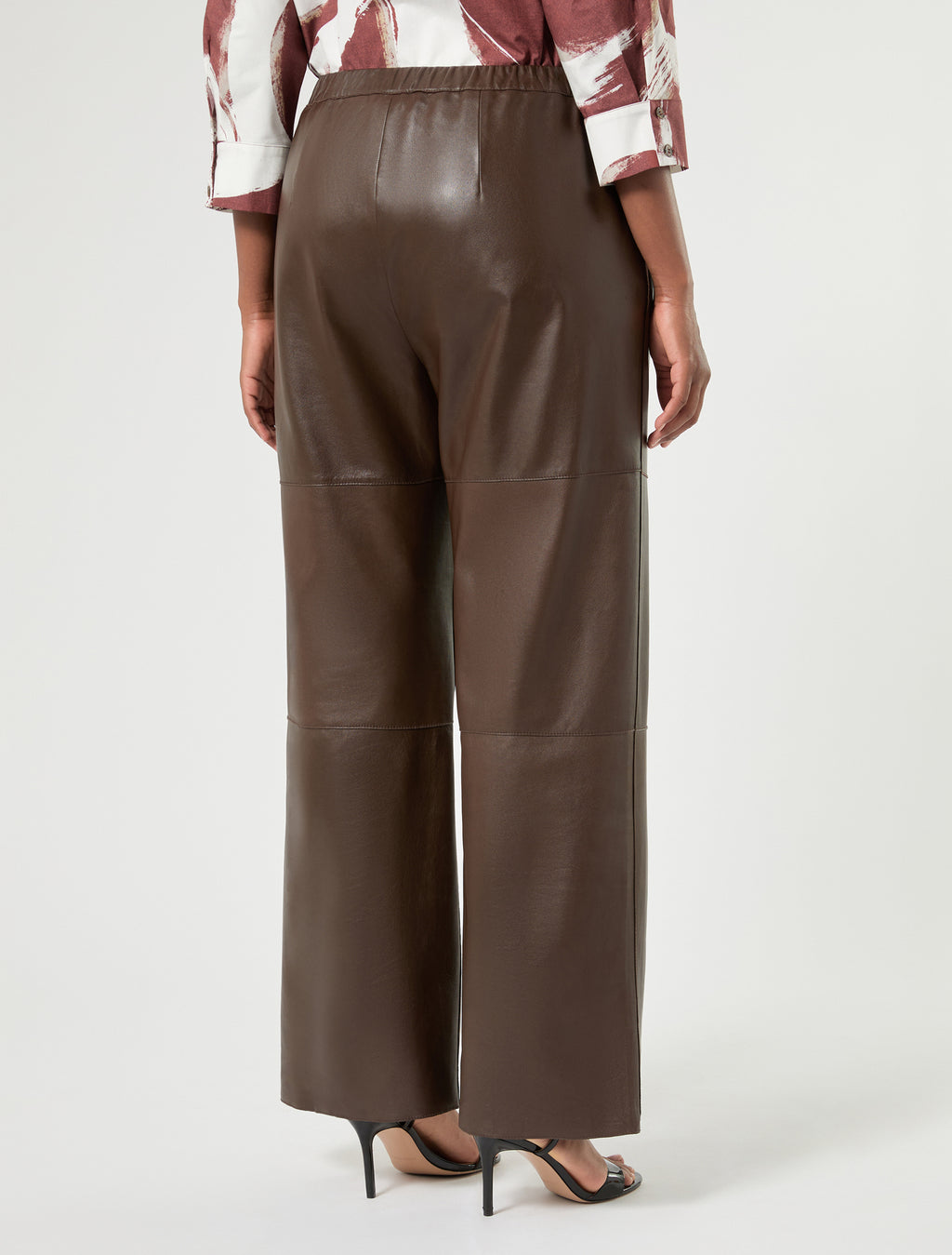 Marina Rinaldi leather trousers for woman