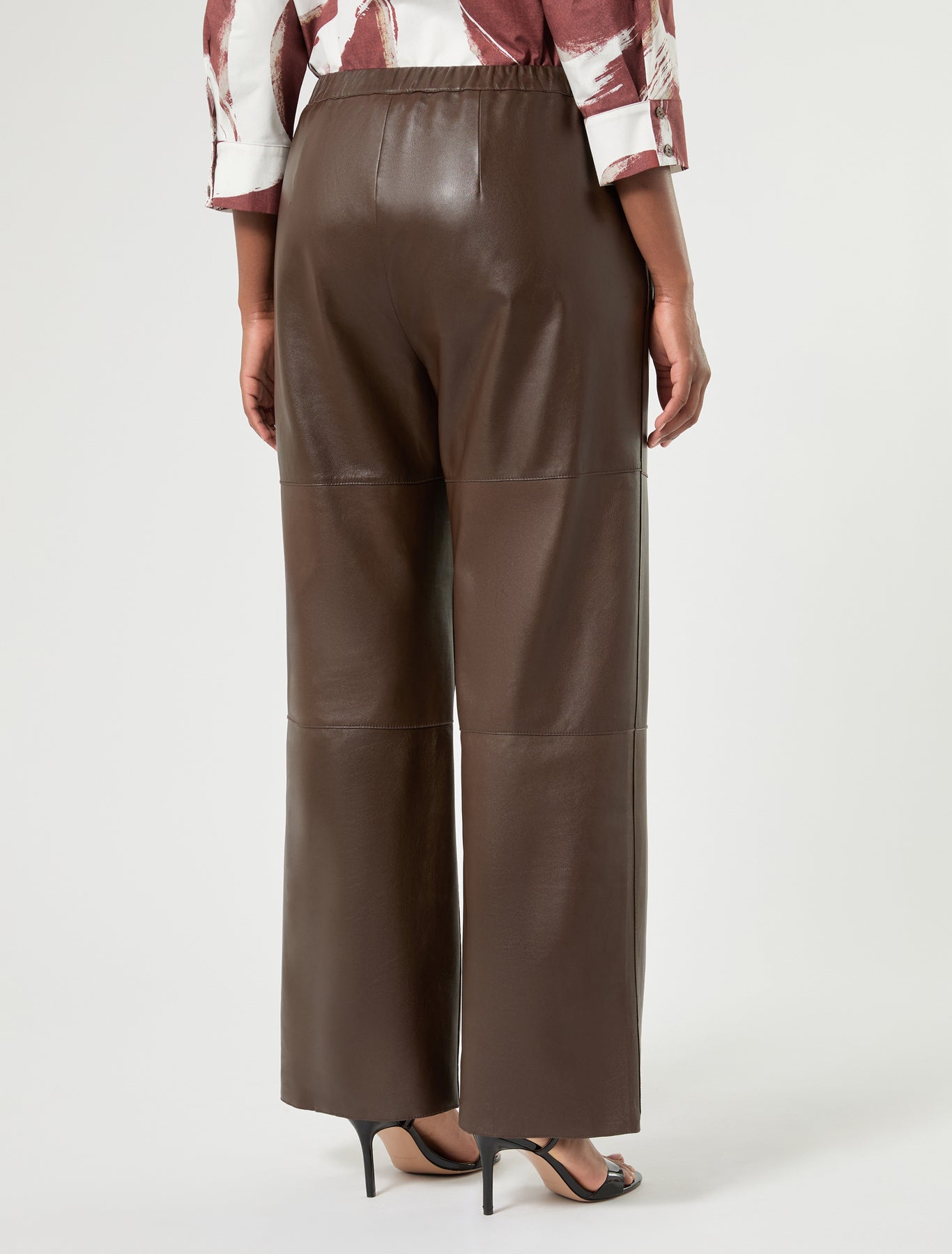 Marina Rinaldi leather trousers for woman