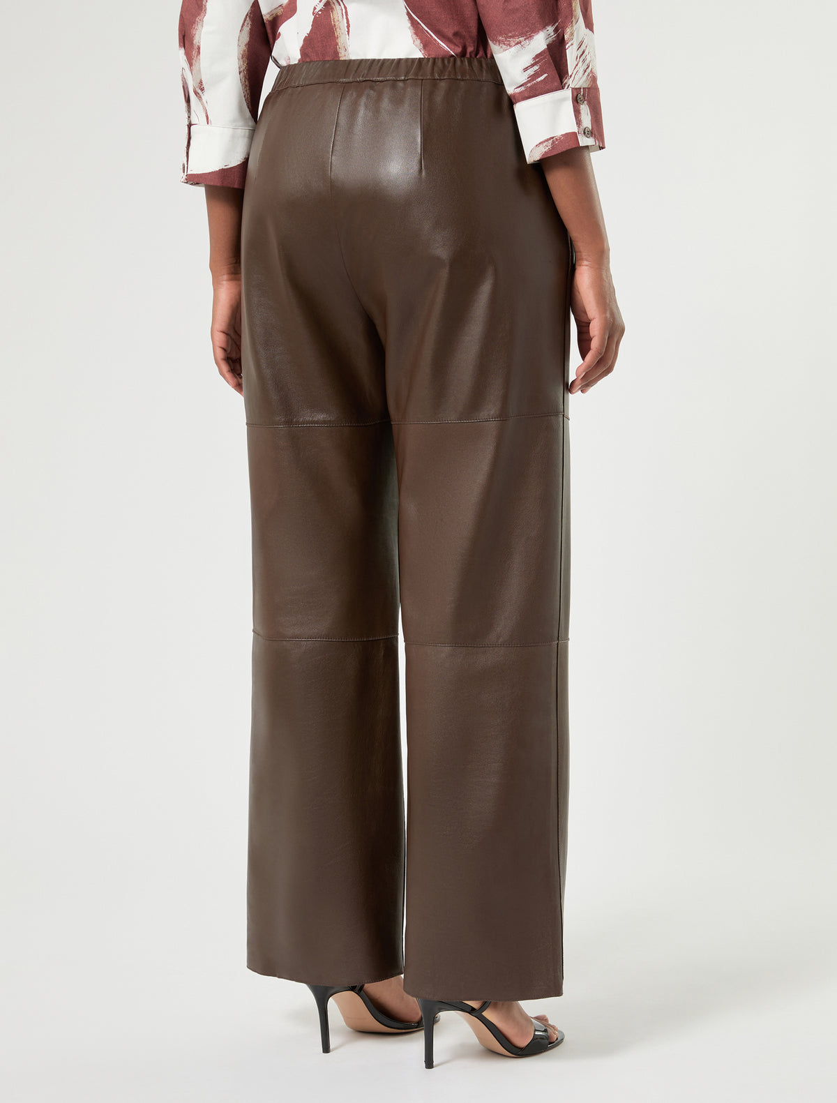 Marina Rinaldi leather trousers for woman