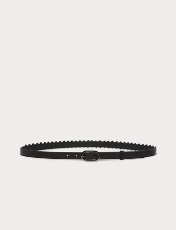 marina rinaldi embroidered leather belt for woman