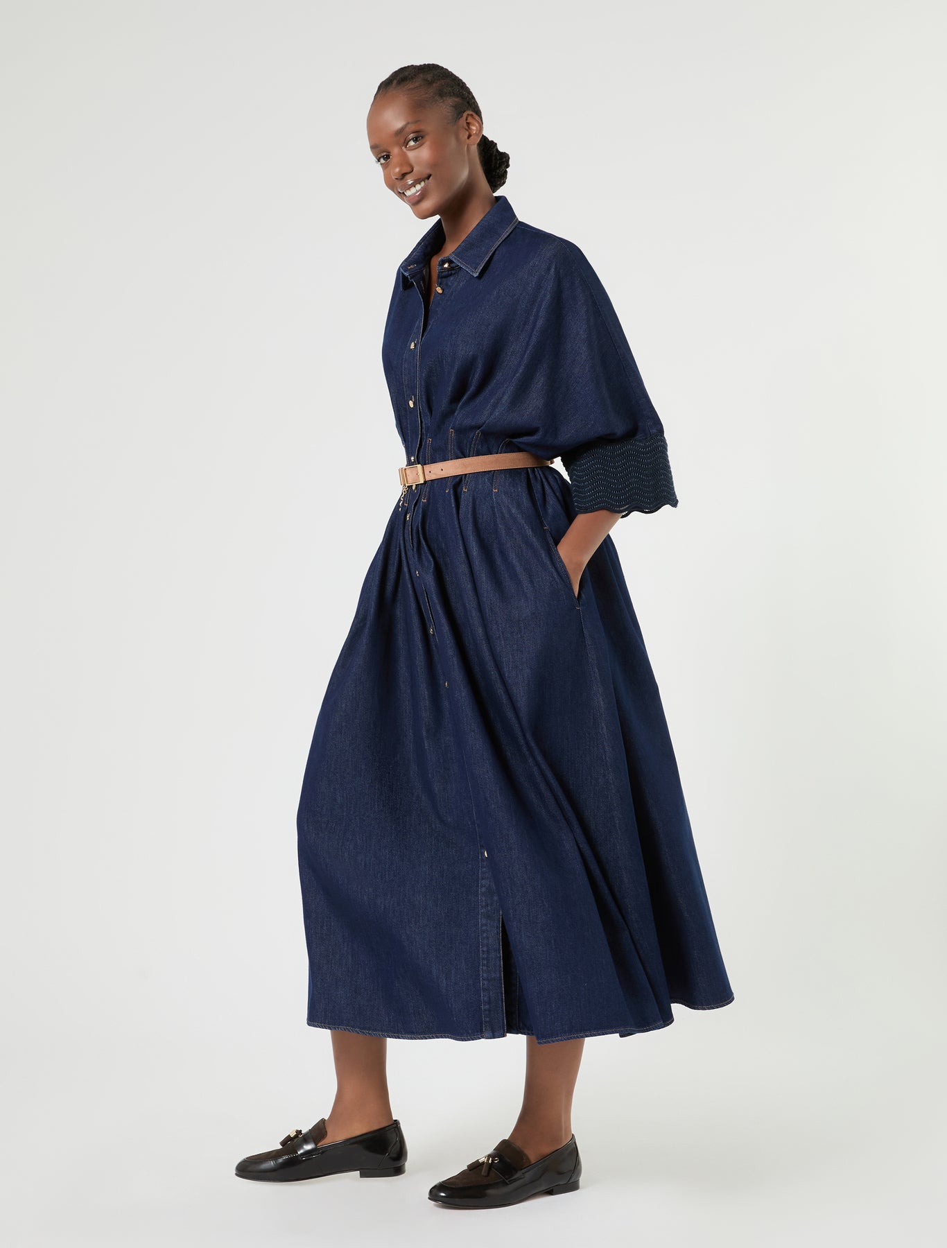 Marina Rinaldi suede belt for woman
