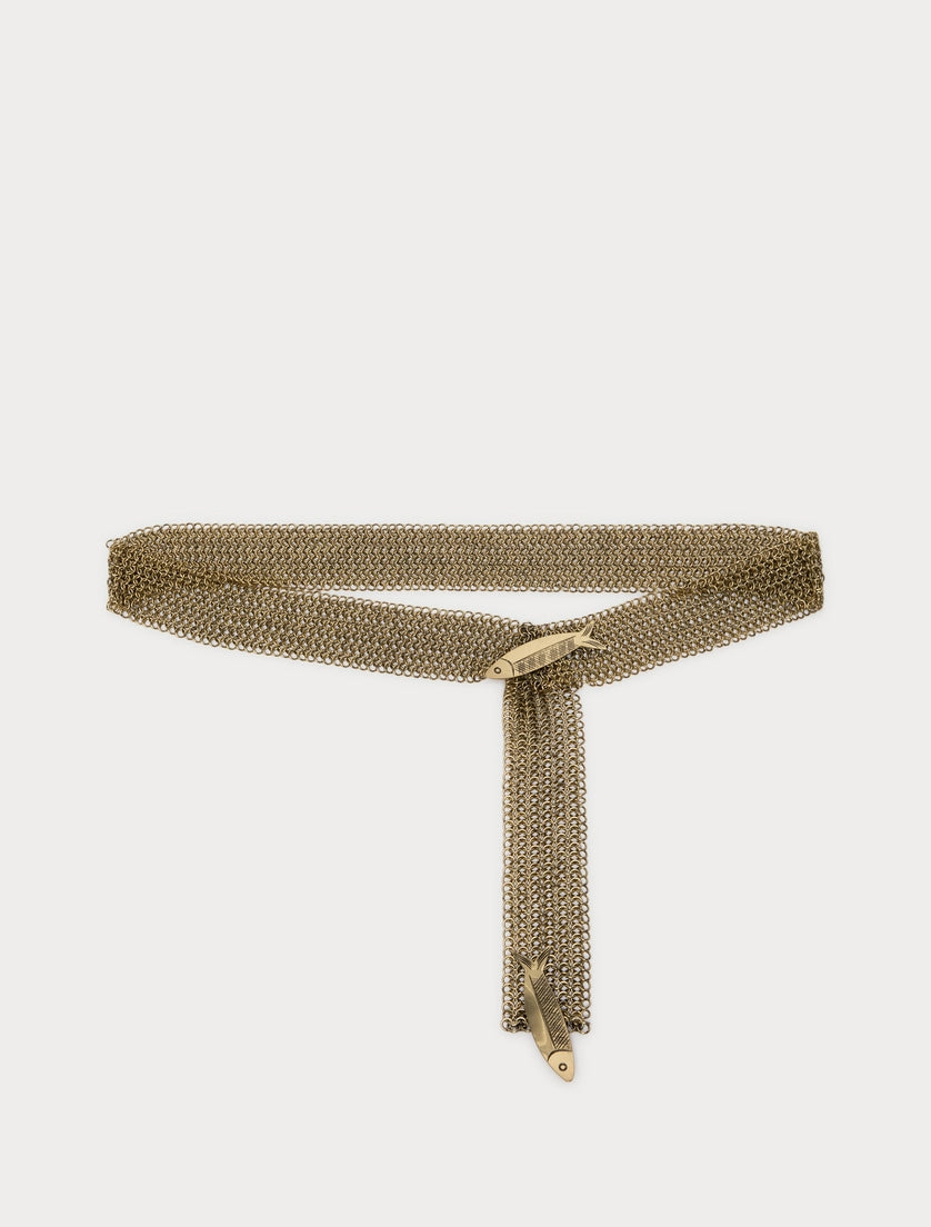 marina rinaldi Metal mesh belt