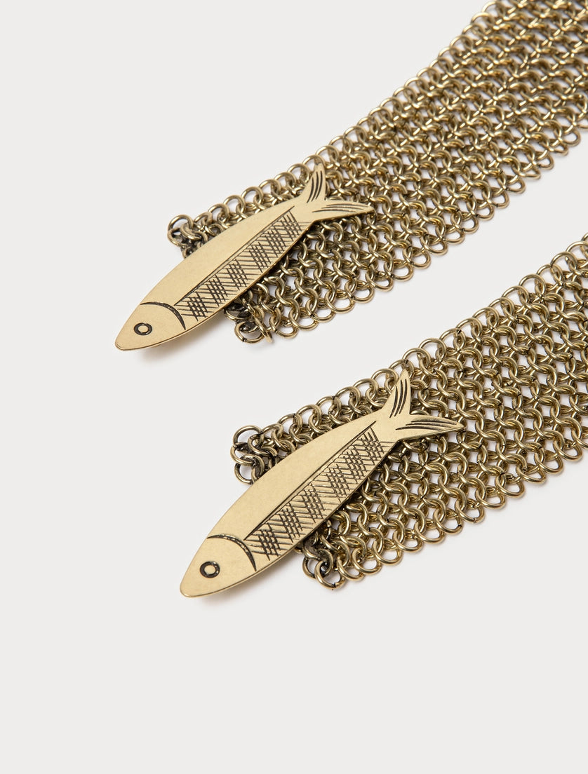 marina rinaldi Metal mesh belt